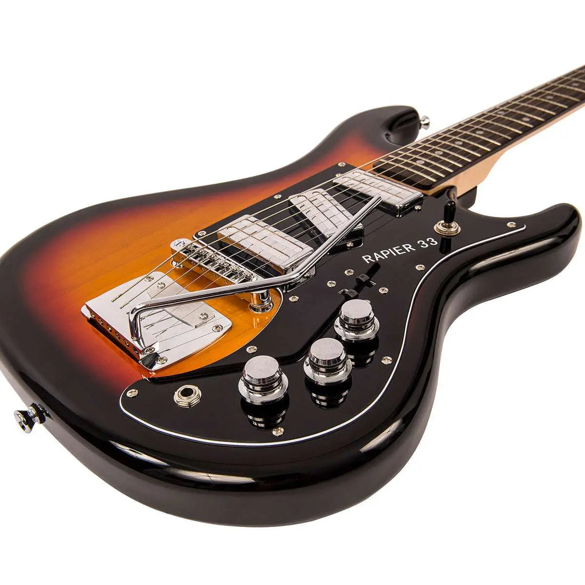 Rapier 33 Electric Guitar ~ 3 Tone Sunburst - Richards Guitars Of Stratford Upon Avon