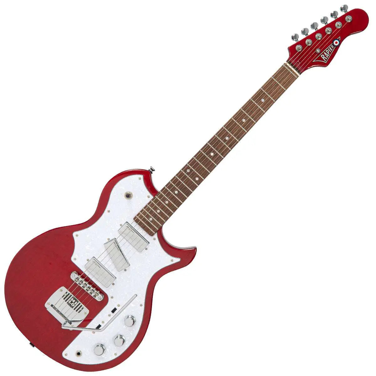 Rapier Deluxe Electric Guitar ~ Thru Red - Richards Guitars Of Stratford Upon Avon