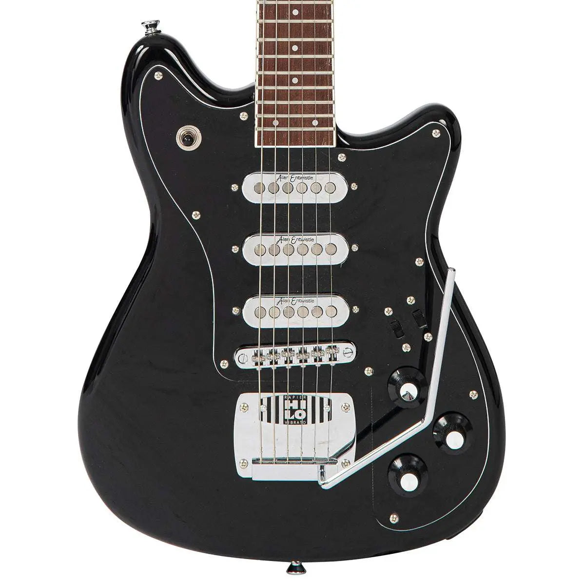 Rapier Mercury Electric Guitar ~ Gloss Black - Richards Guitars Of Stratford Upon Avon