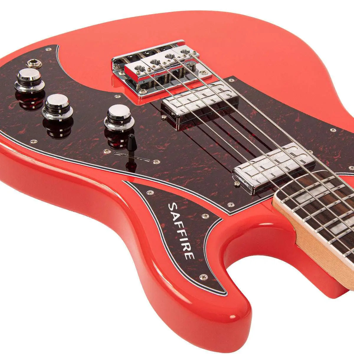 Rapier Saffire Bass Guitar ~ Fiesta Red - Richards Guitars Of Stratford Upon Avon