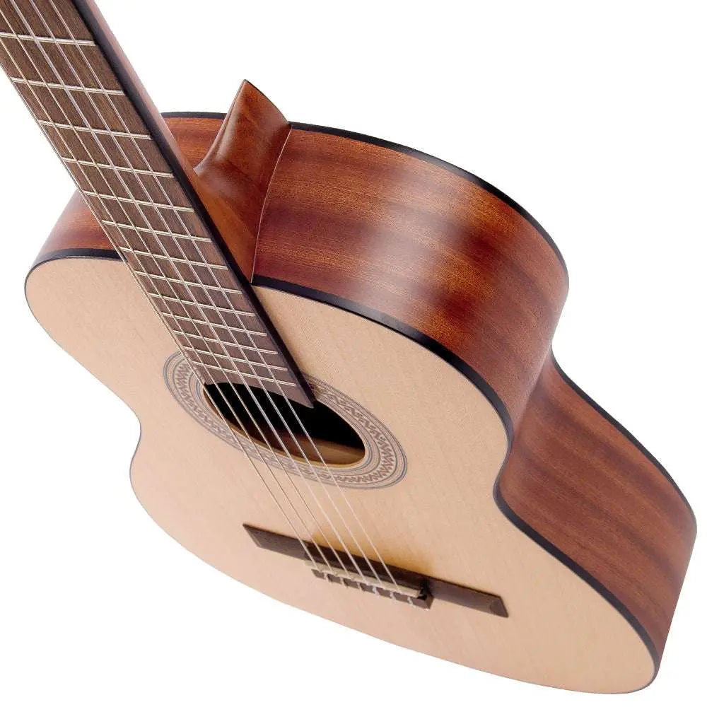 Santos Martinez Principante 3/4 Size Classic Guitar ~ Natural Open Pore - Richards Guitars Of Stratford Upon Avon