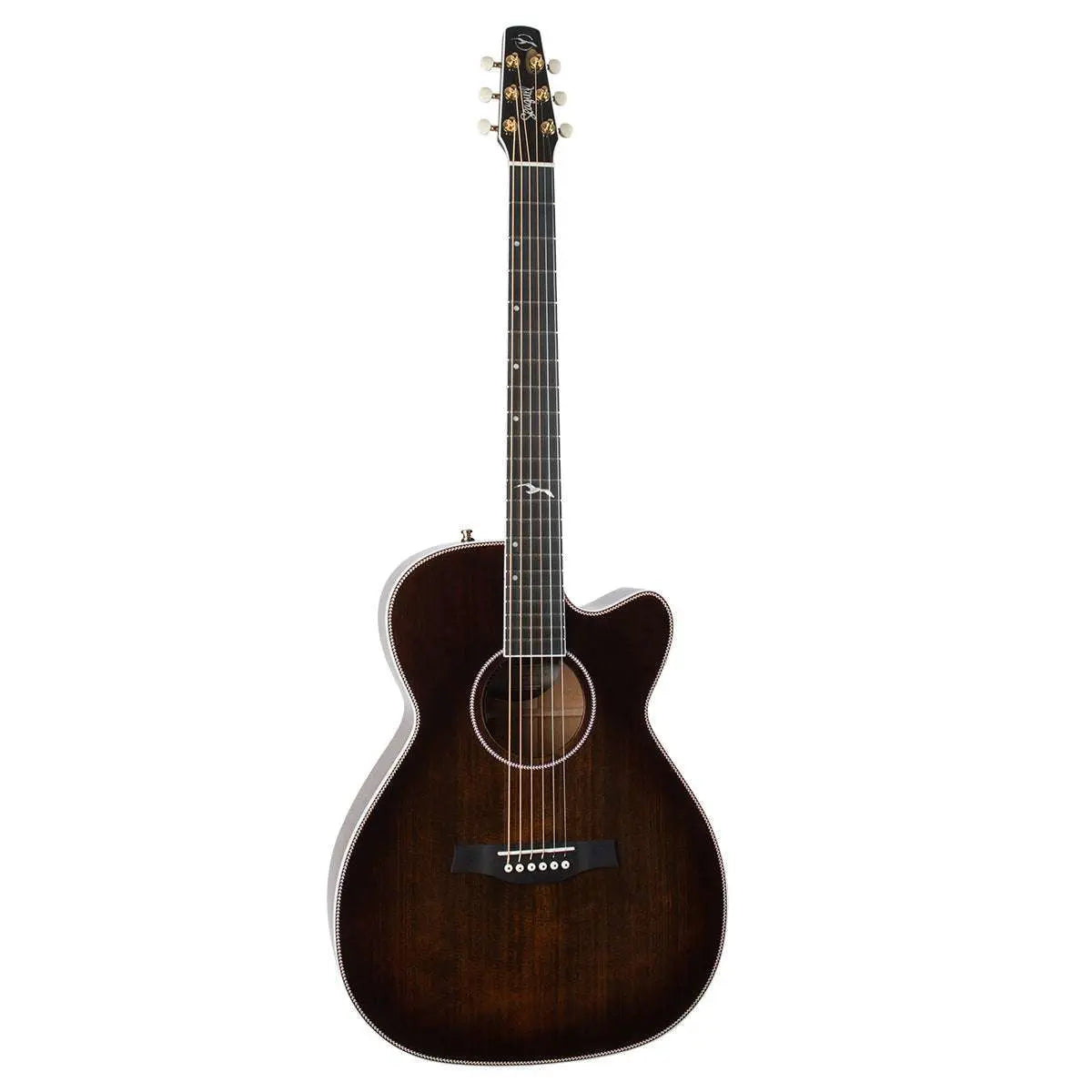 Seagull Artist Mosaic Anthem C/A Electro - Acoustic Guitar ~ Bourbon Burst with Bag - Richards Guitars Of Stratford Upon Avon