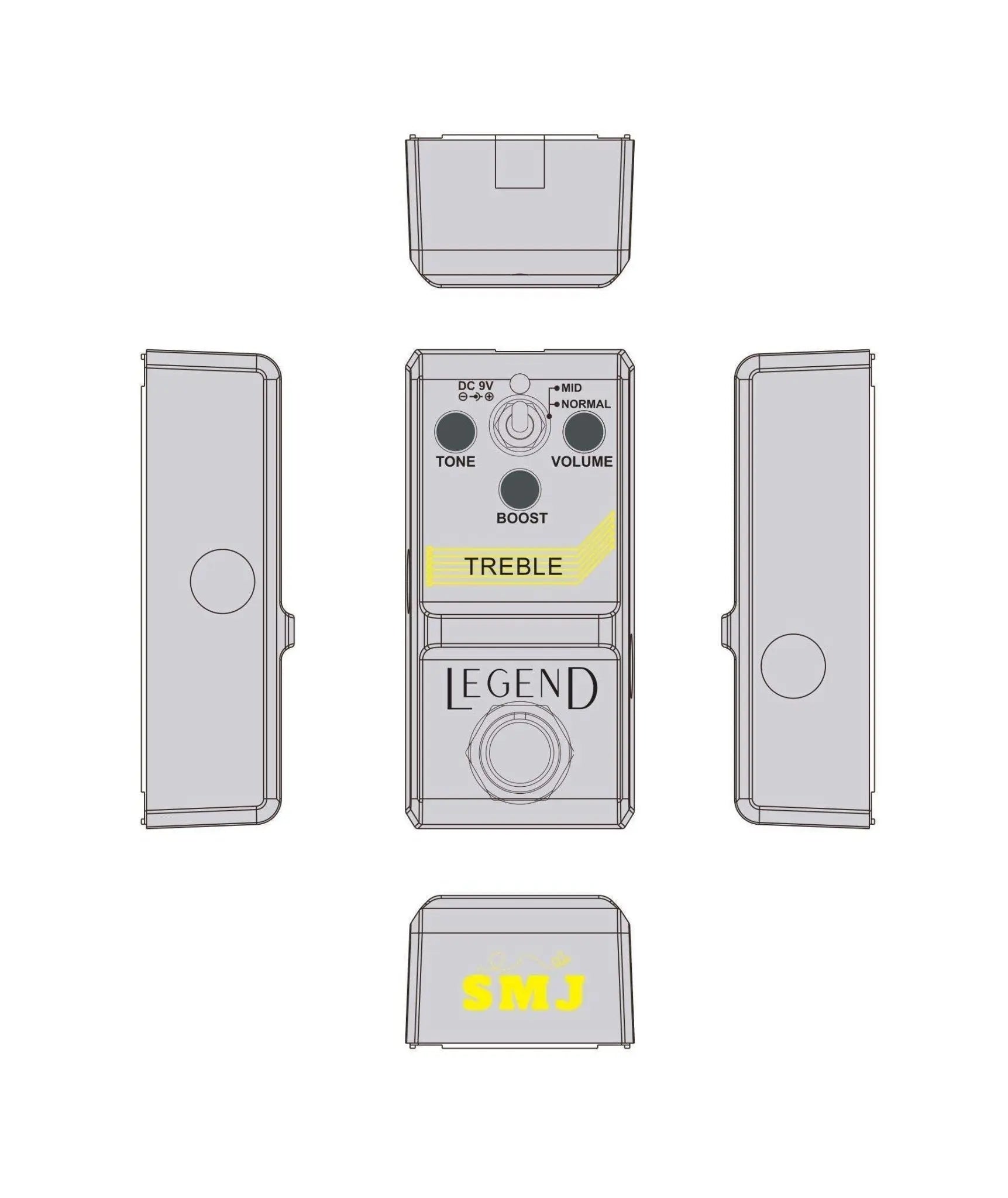 SMJ LEGEND Series Treble Pedal - Richards Guitars Of Stratford Upon Avon