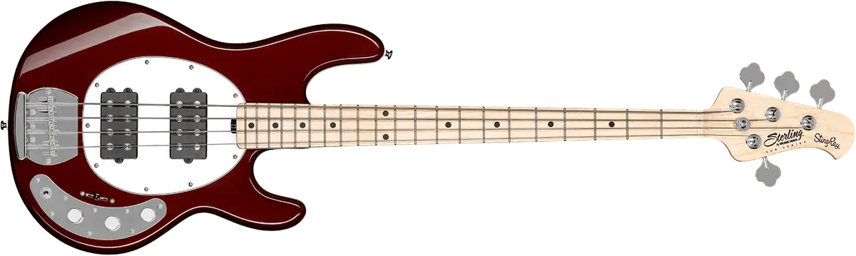 Sterling By Musicman SUB SRAY 4 HH CANDY APPLE RED MAPLE F/B & NECK - Richards Guitars Of Stratford Upon Avon