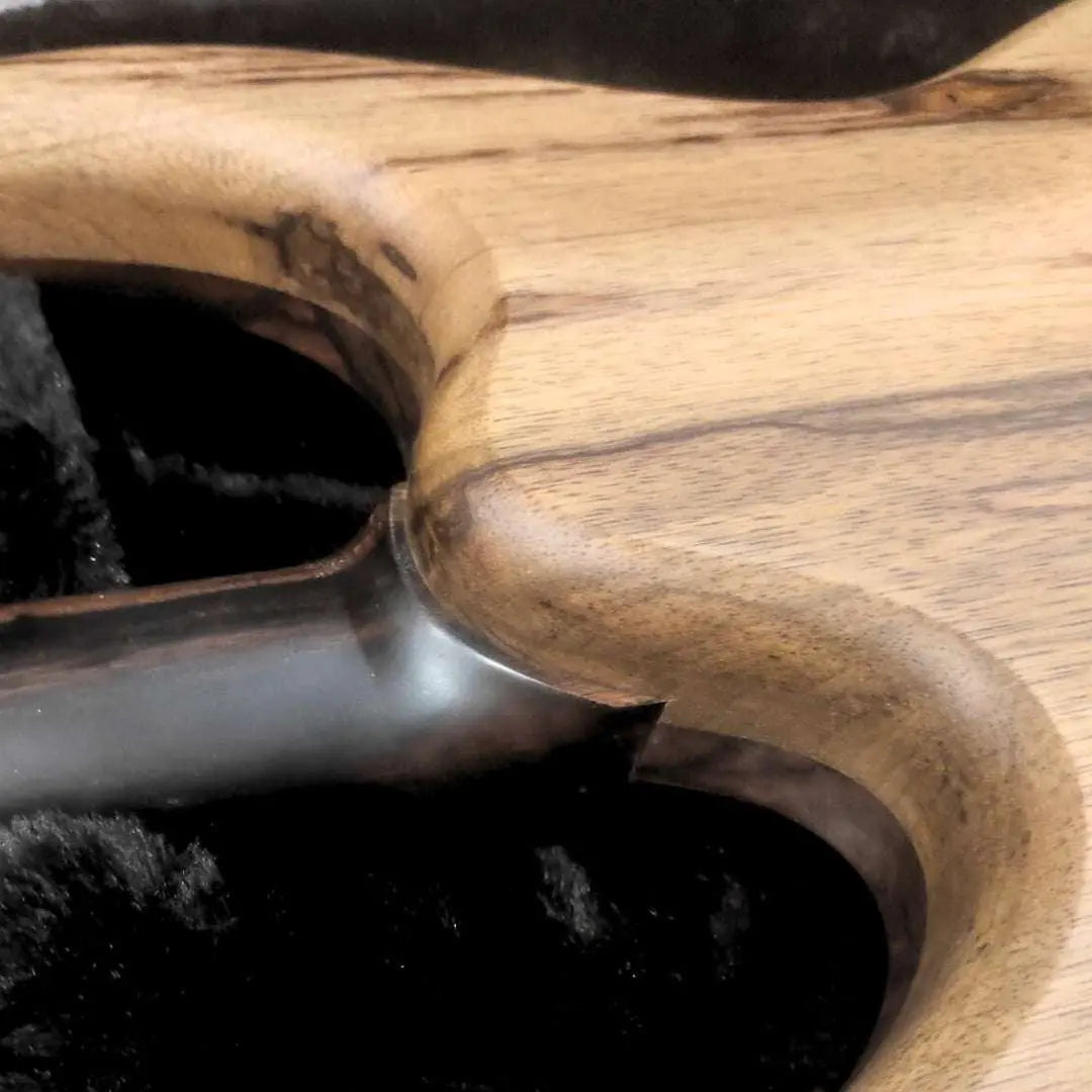 Valenti Carved Semi Hollow Nebula Solid Figured Ebony - Richards Guitars Of Stratford Upon Avon