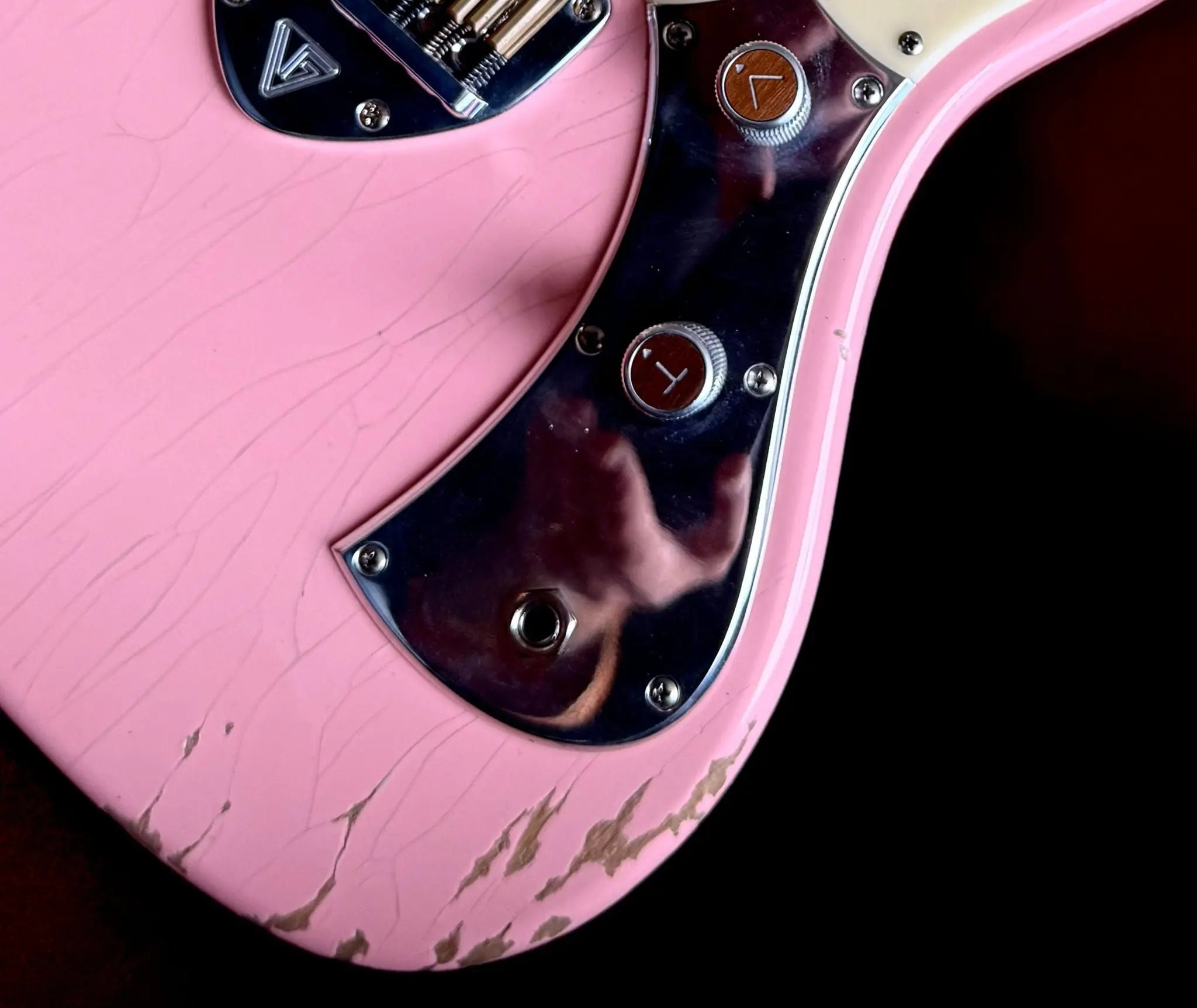 Valiant Jupiter Distressed Mola Pink - Richards Guitars Of Stratford Upon Avon