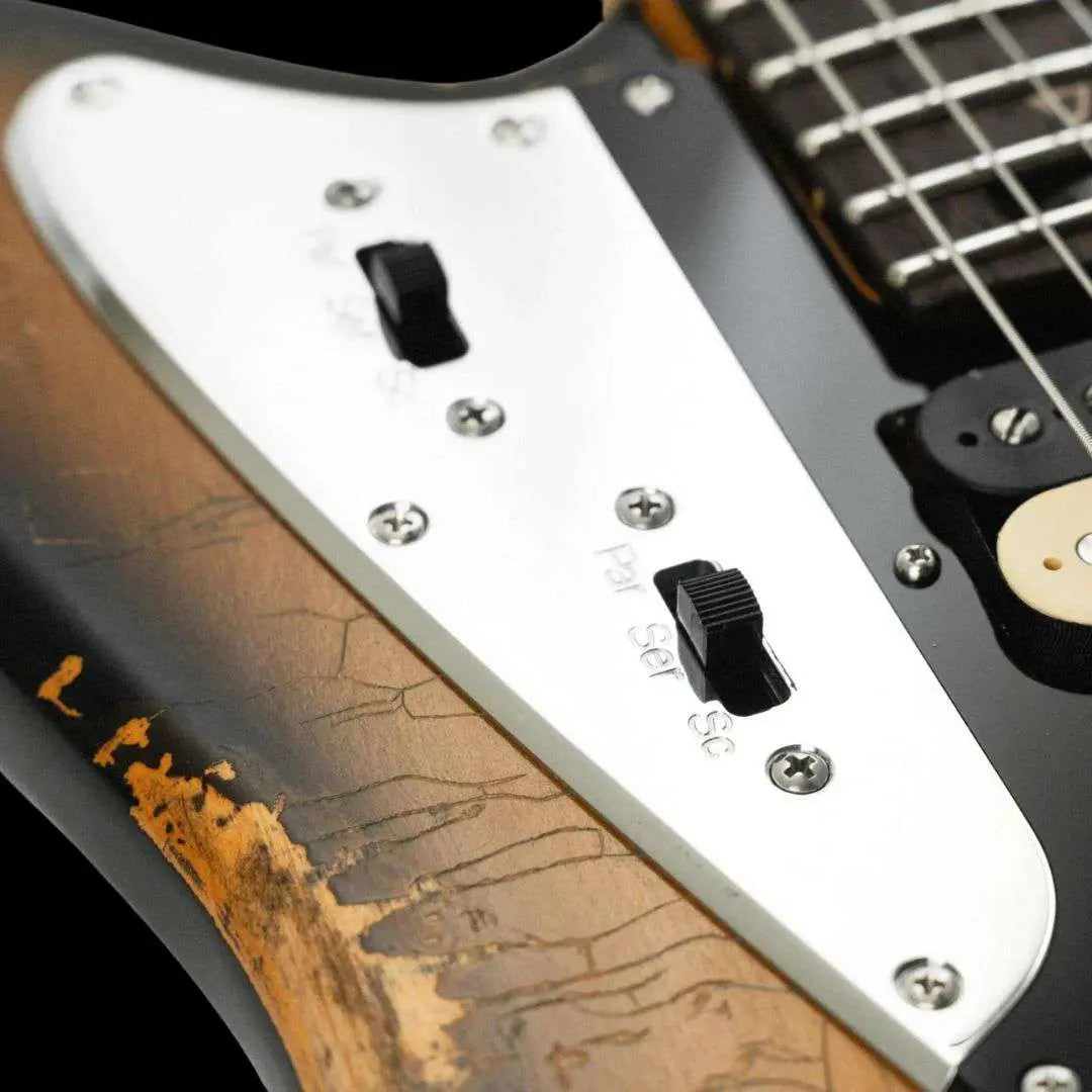 Valiant Jupiter Sunburst Distressed Mastery - With Stainless Steel Frets Upgrade - Ultimate Luxury Hand Crafted Electic Guitar - Richards Guitars Of Stratford Upon Avon