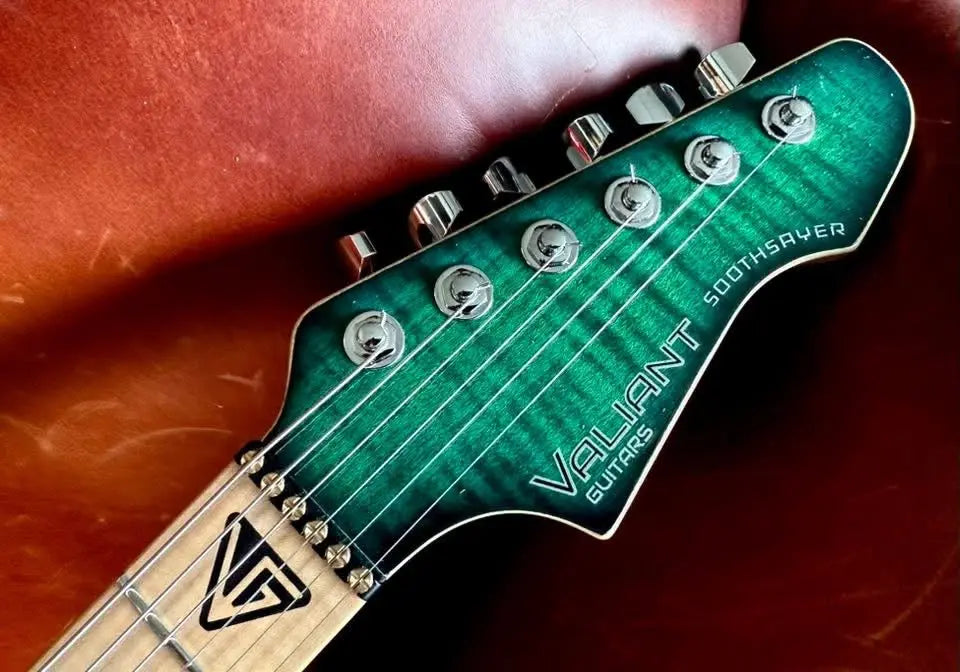 Valiant Soothsayer Malachite Alchemist Custom With Stainless Steel Frets Upgrade - Richards Guitars Of Stratford Upon Avon