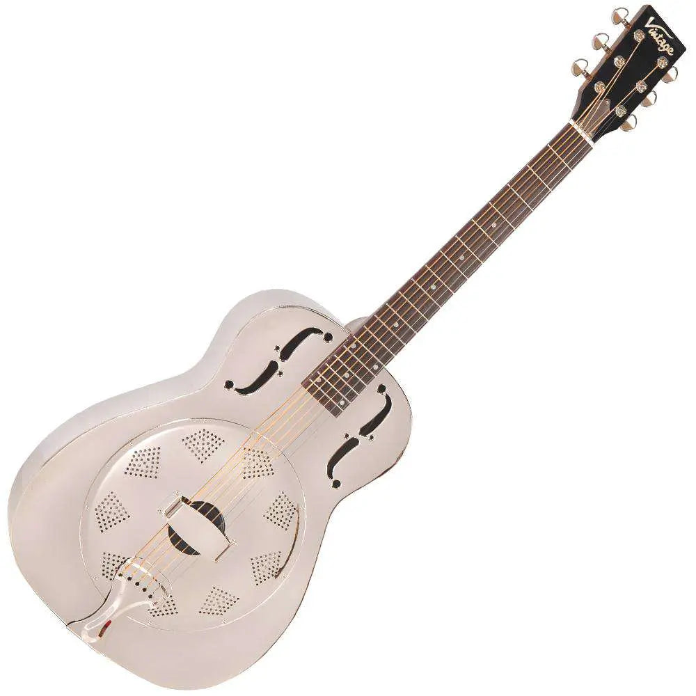 Vintage AMG1 Resonator Guitar ~ Chrome - Richards Guitars Of Stratford Upon Avon