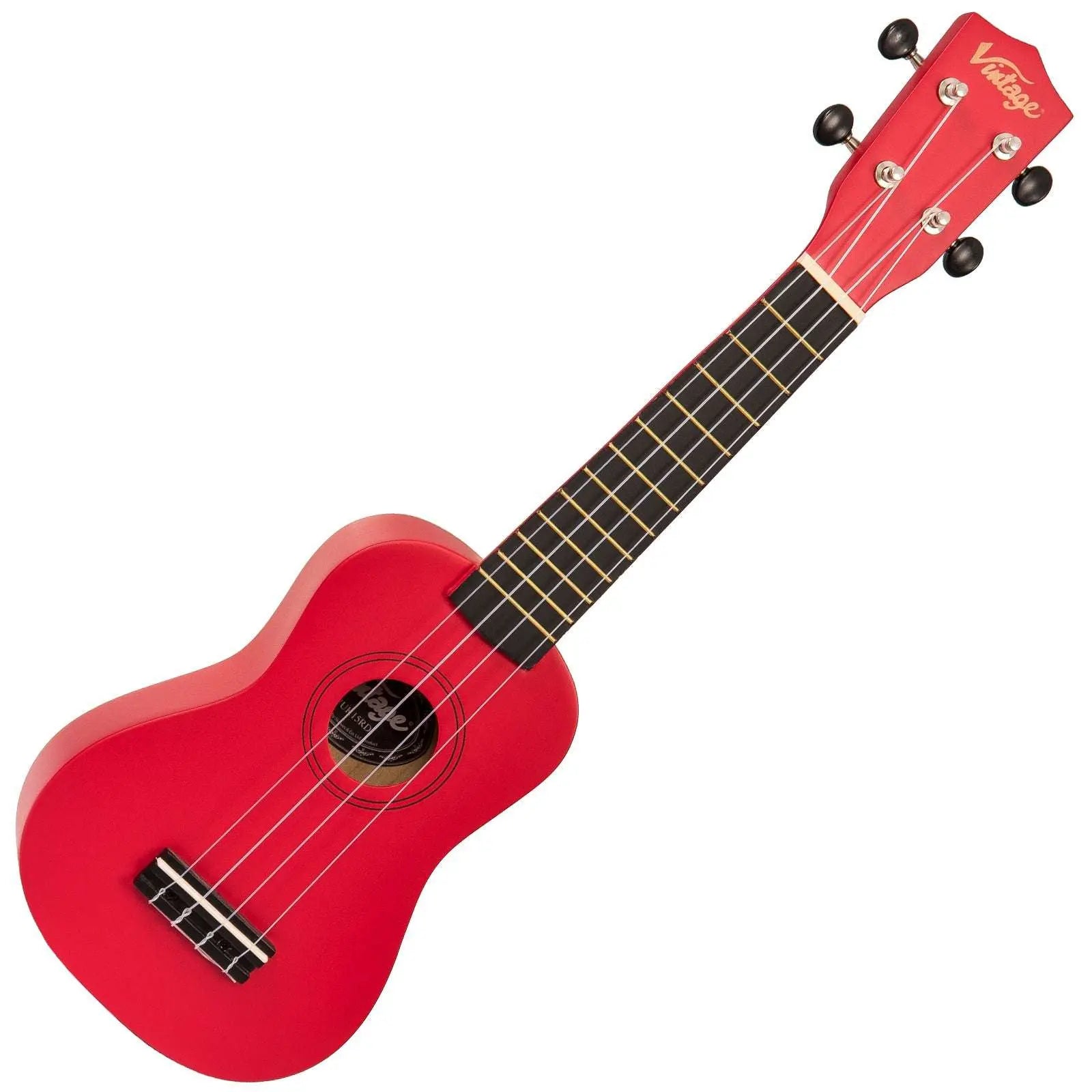 Vintage Soprano Ukulele ~ Satin Red - Richards Guitars Of Stratford Upon Avon