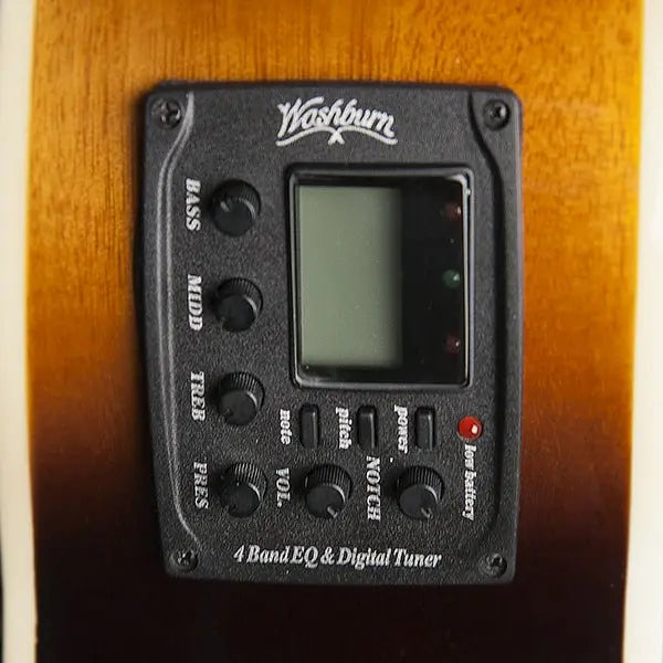 Washburn EA15 ITB - Mini Jumbo - Ice Tea Burst Electro Acousticc Guitar w' £225 Custom Pro Setup & Support Package - Richards Guitars Of Stratford Upon Avon