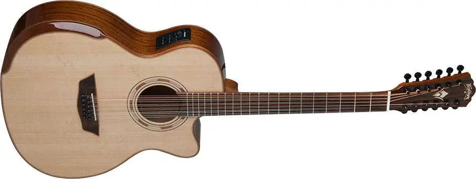 Washburn G15SCE - 12 STRING - Grand Auditorium - Natural Electro Acoustic Guitar - Richards Guitars Of Stratford Upon Avon