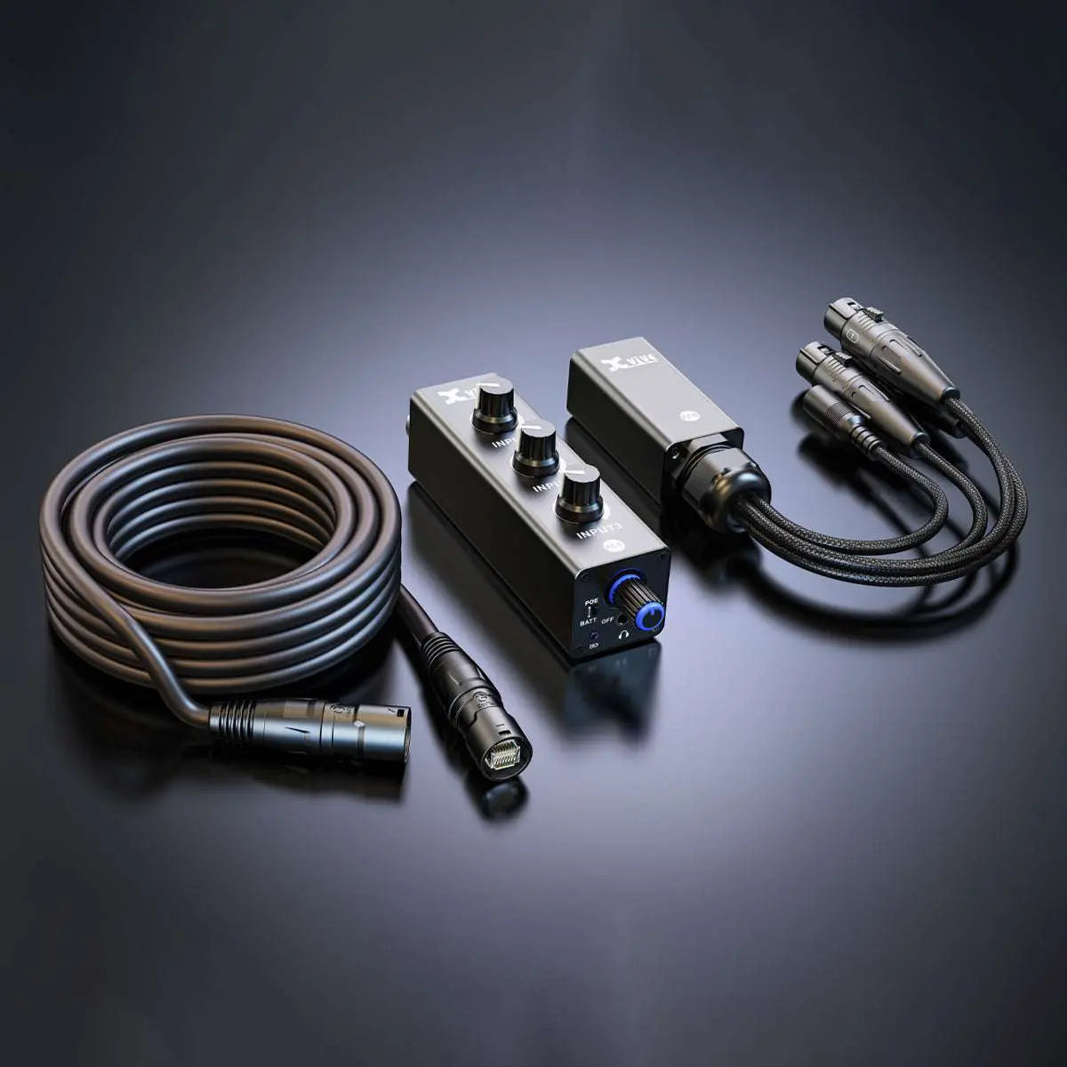 Xvive Portable 3 Channel Personal Mixer - Richards Guitars Of Stratford Upon Avon