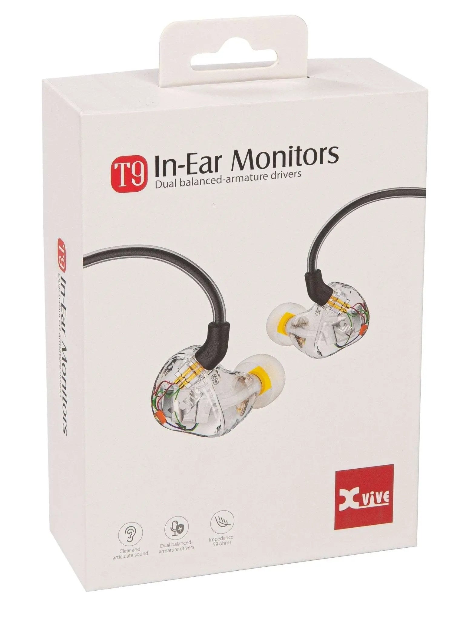 Xvive T9 In - Ear Monitors ~ Dual Balanced Drivers - Richards Guitars Of Stratford Upon Avon