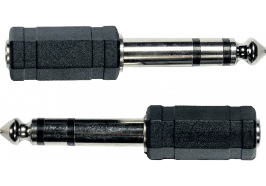 1/4" STEREO MALE / 1/8" FEMALE X 2 - Richards Guitars Of Stratford Upon Avon