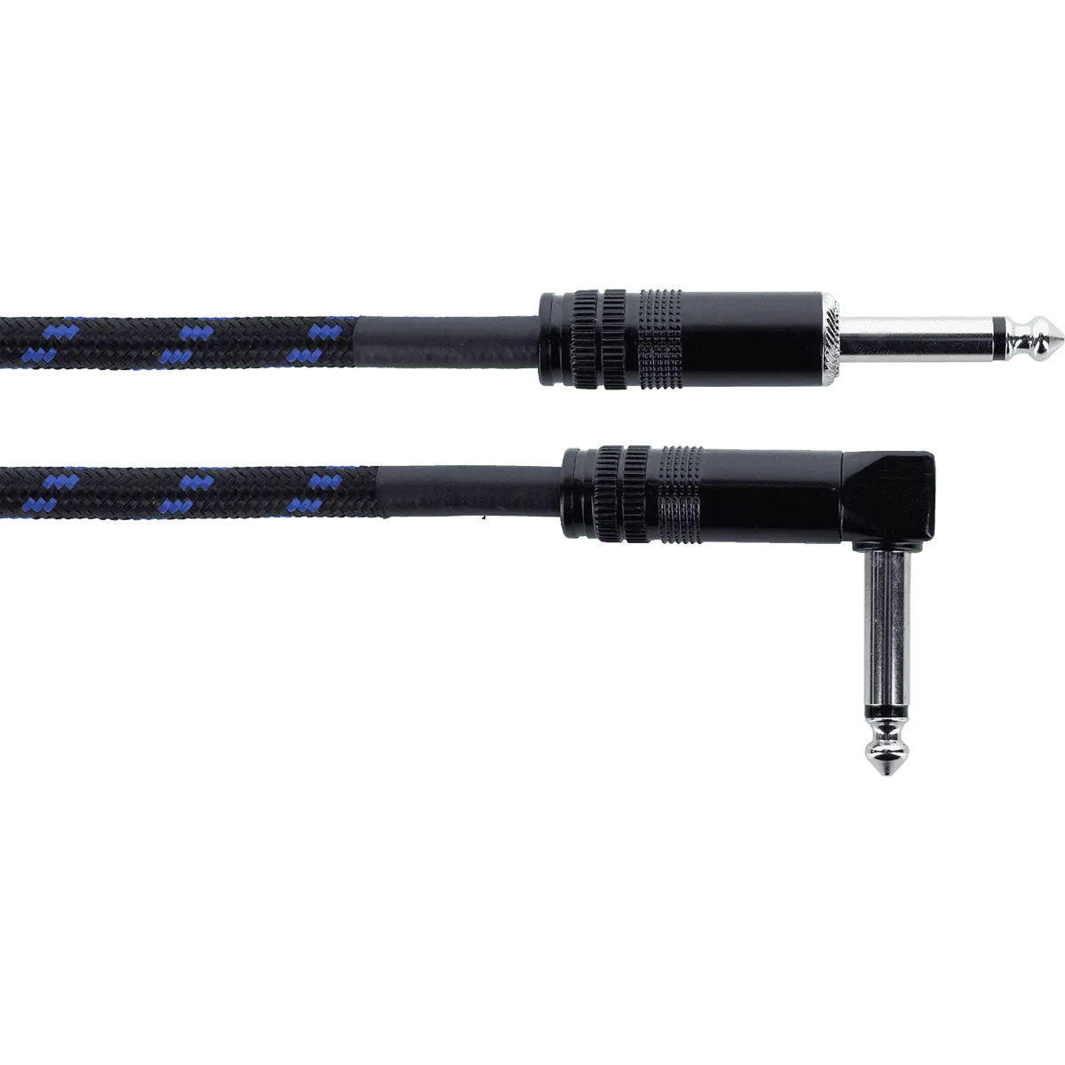 Cordial Elements ECL EI3PR-TWEED-BL 3 Metre Blue/Black Tweed Cable w'Angled Jack