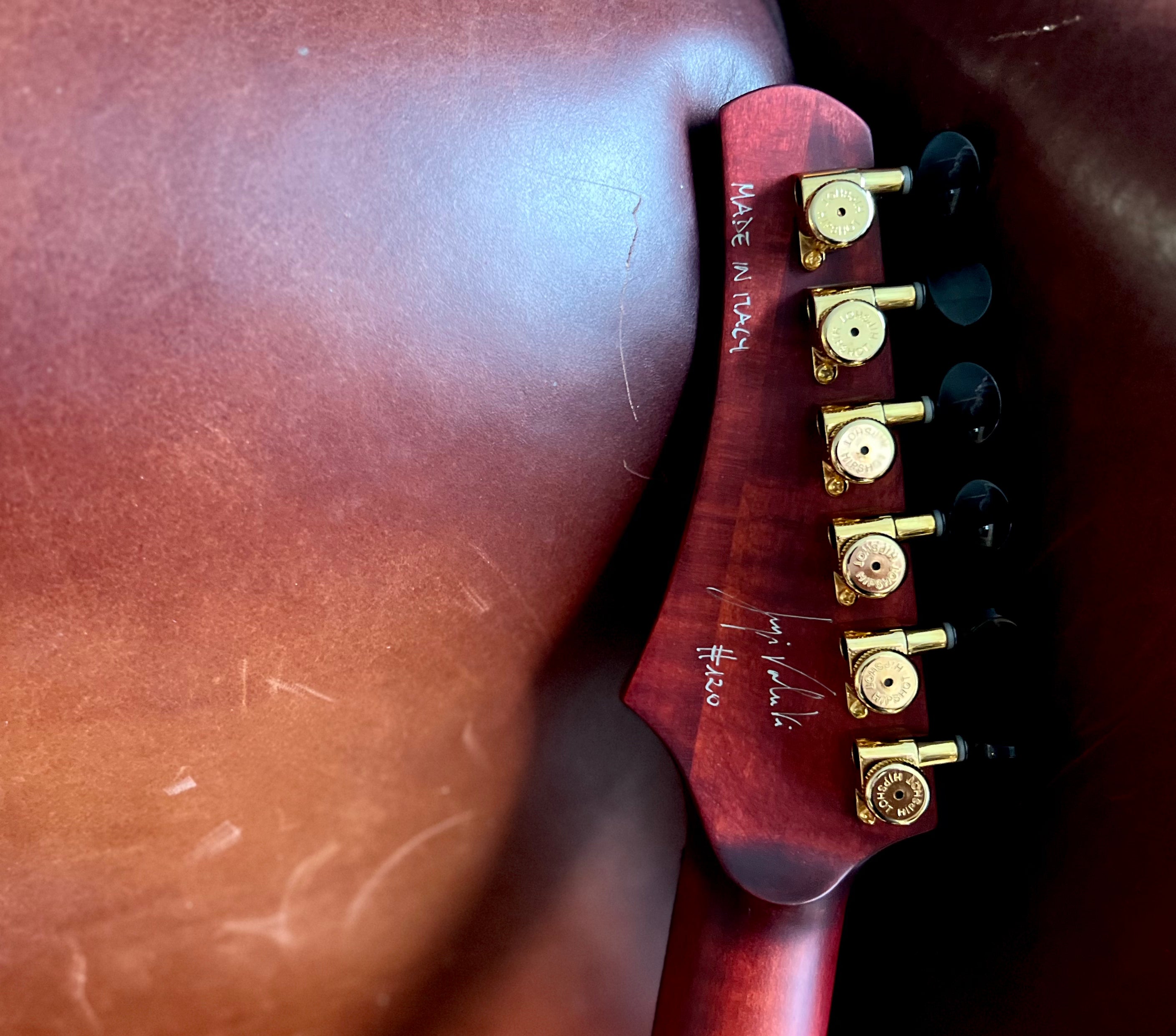 Valenti Nebula Carved Semi Hollow P90 Vintage Cherry Burst, Electric Guitar for sale at Richards Guitars.