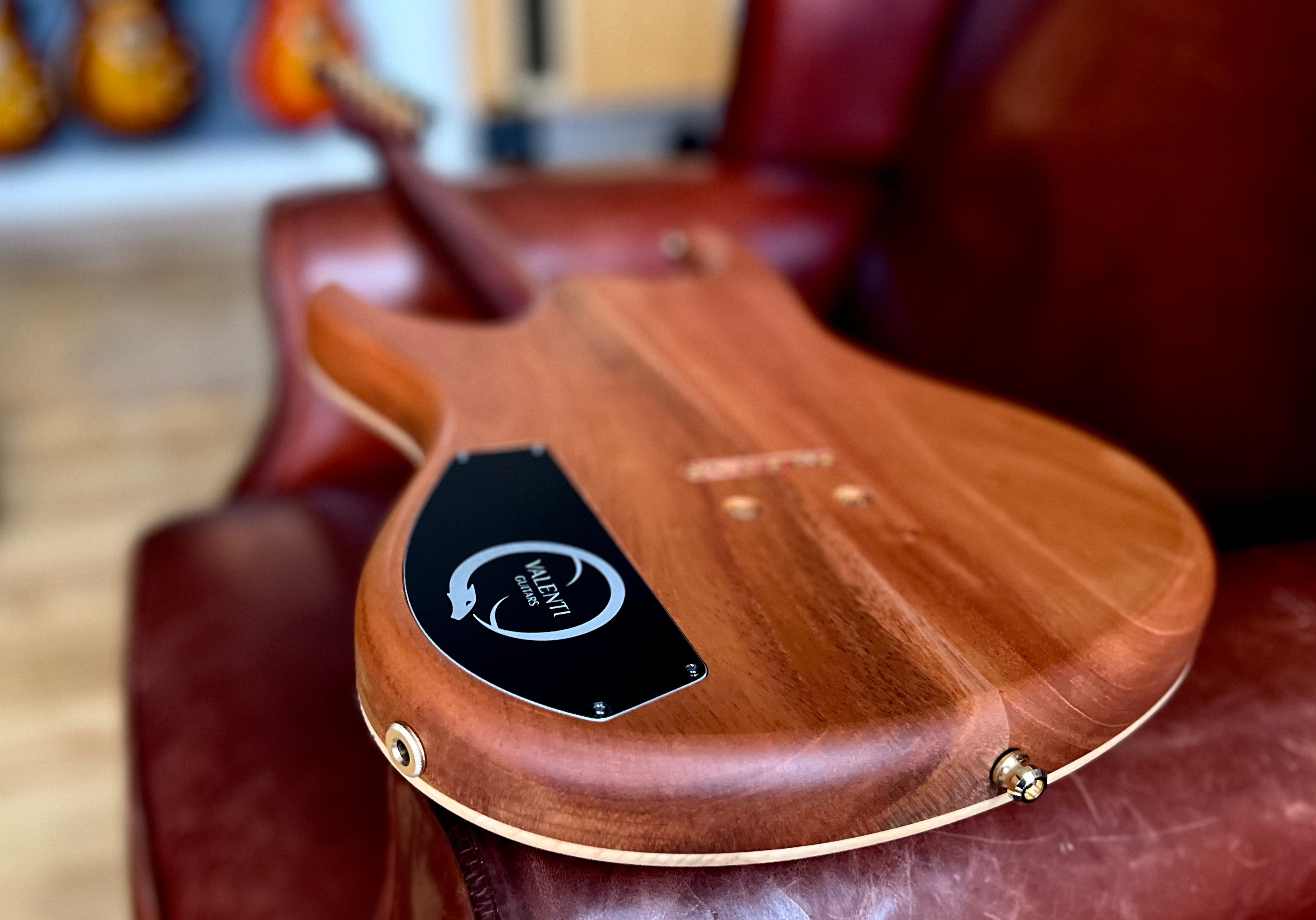 Valenti Nebula Carved Semi Hollow P90 Vintage Cherry Burst, Electric Guitar for sale at Richards Guitars.