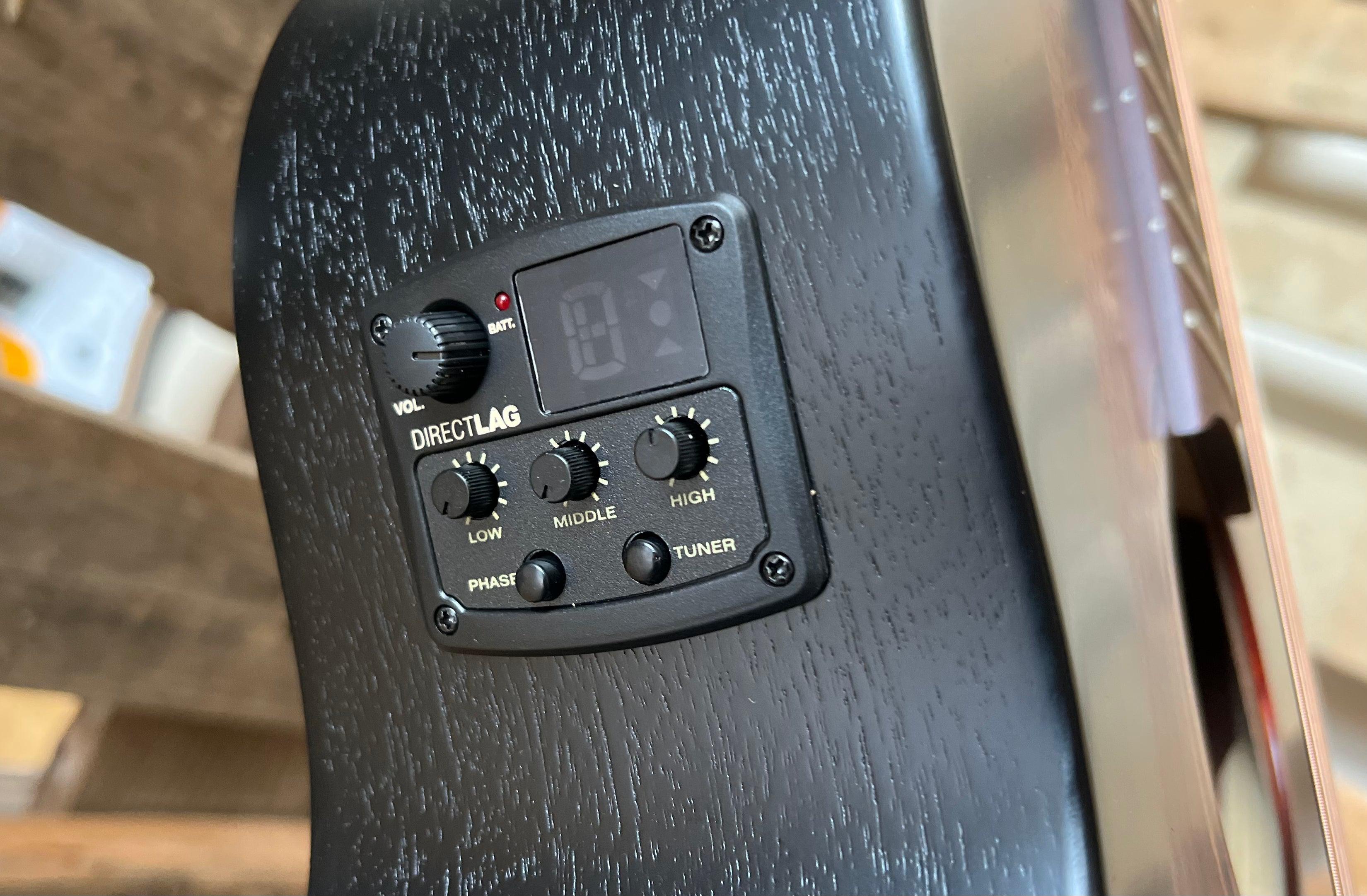 Lag T70ACE-B&B Auditorium Cutaway electro, Electro Acoustic Guitar à vendre chez Richards Guitars.