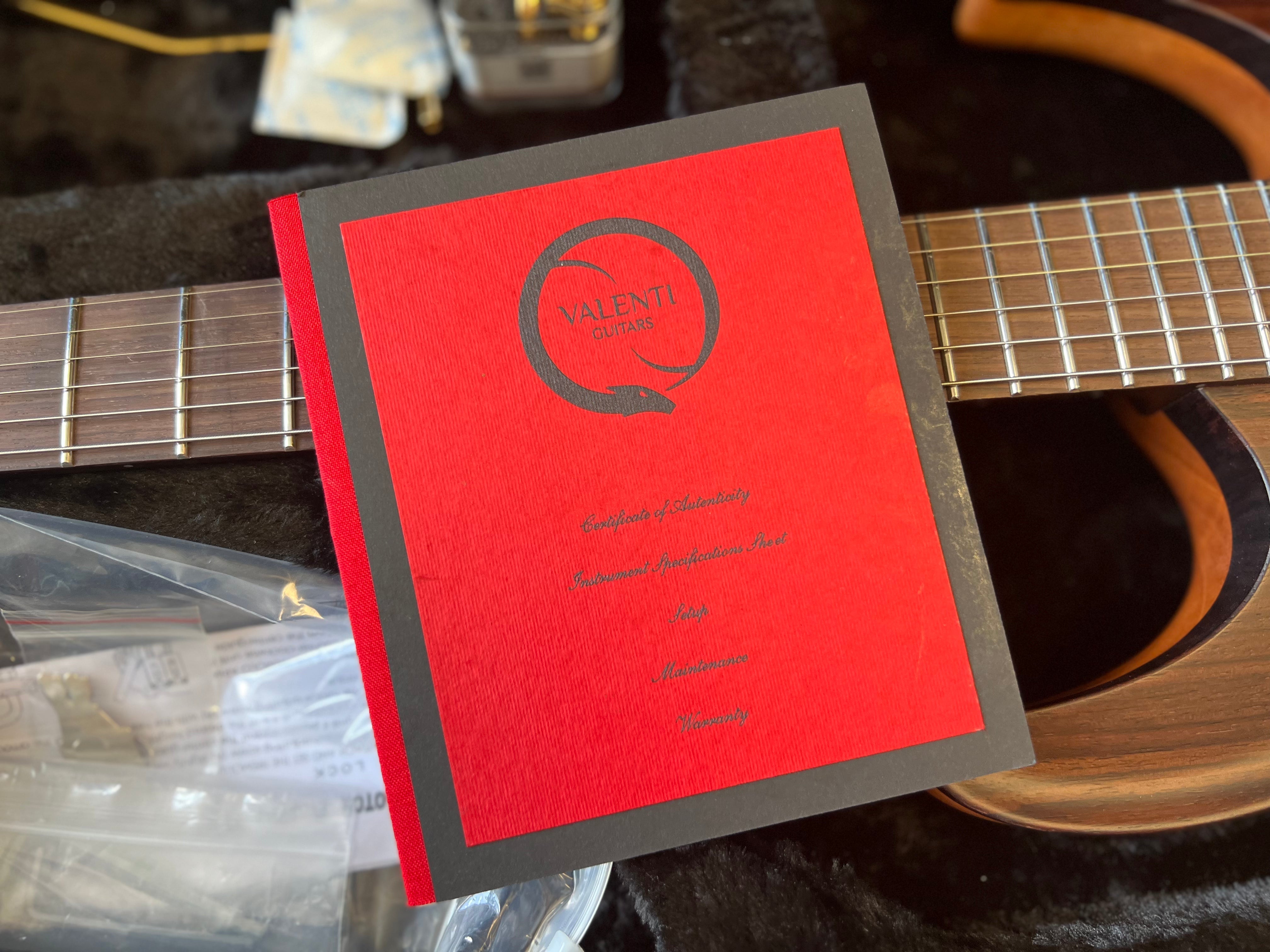 Valenti Nebula Semi Hollow All Rosewood, guitare électrique en vente chez Richards Guitars.