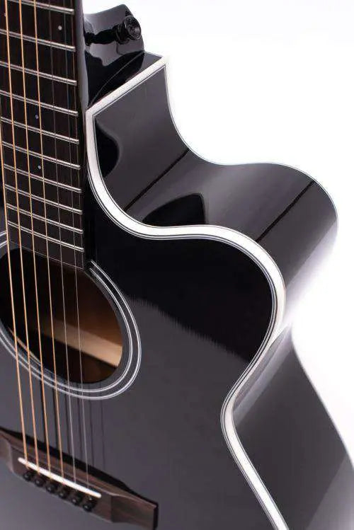 Auden Austin Black Series Spruce Mahogany Cutaway Electro Acoustic Guitar - Richards Guitars Of Stratford Upon Avon