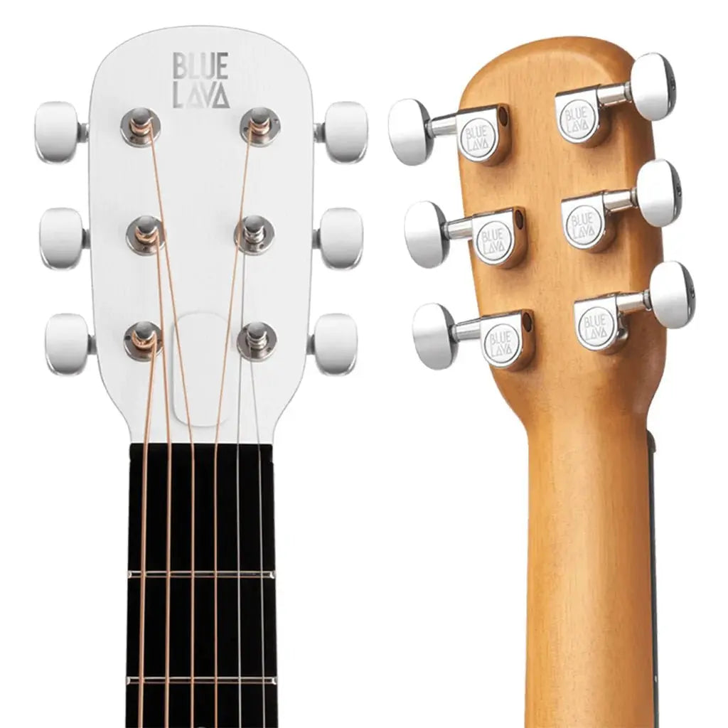 BLUE LAVA Original Acoustic and Lite Bag ~ Frost White / Walnut - Richards Guitars Of Stratford Upon Avon