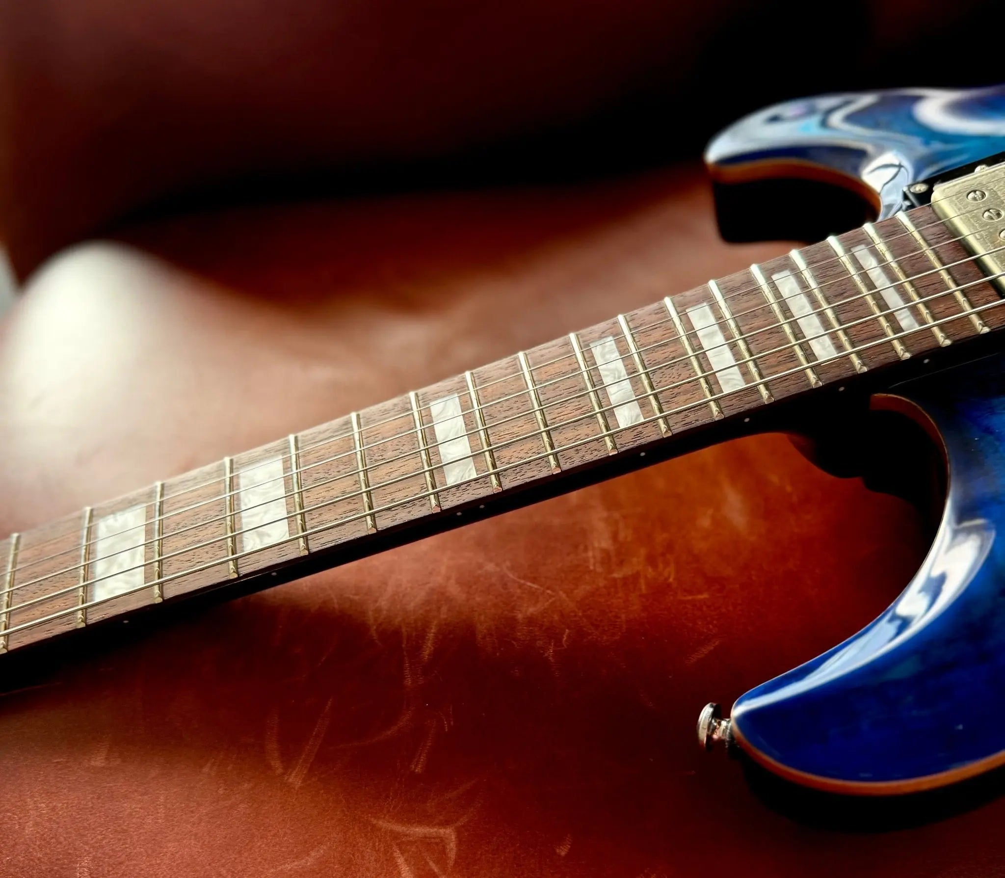 Cort M600BB Blue Burst. Awesome Set Neck Electric Guitar For PRS Lovers. Top Recommendation. - Richards Guitars Of Stratford Upon Avon