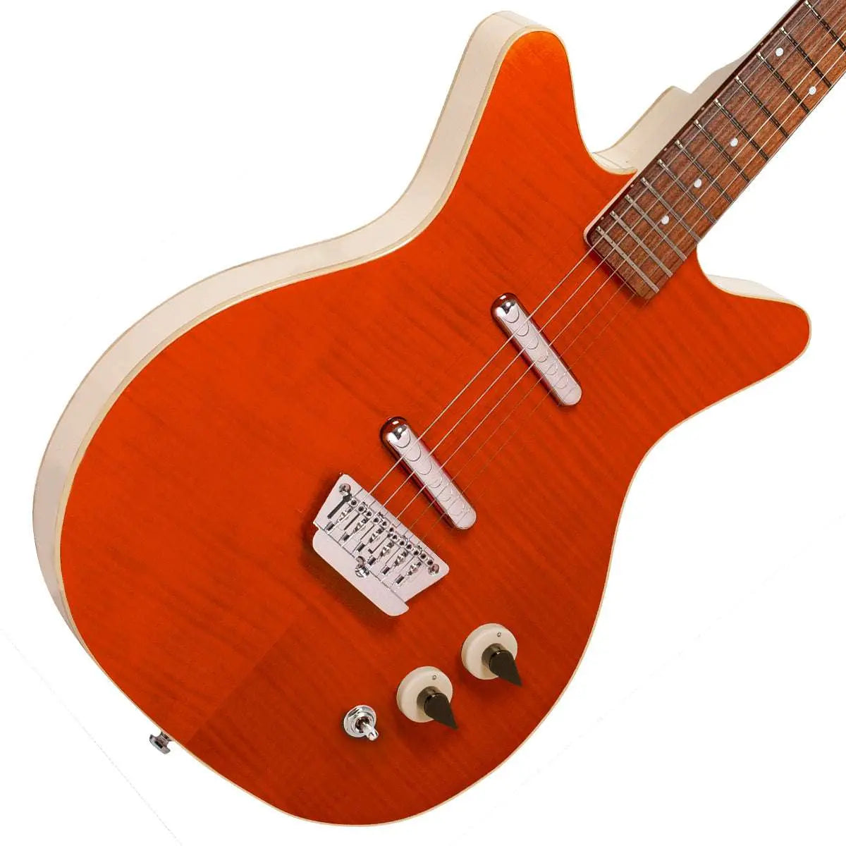 Danelectro '59 Divine Electric Guitar ~ Flame Maple - Richards Guitars Of Stratford Upon Avon