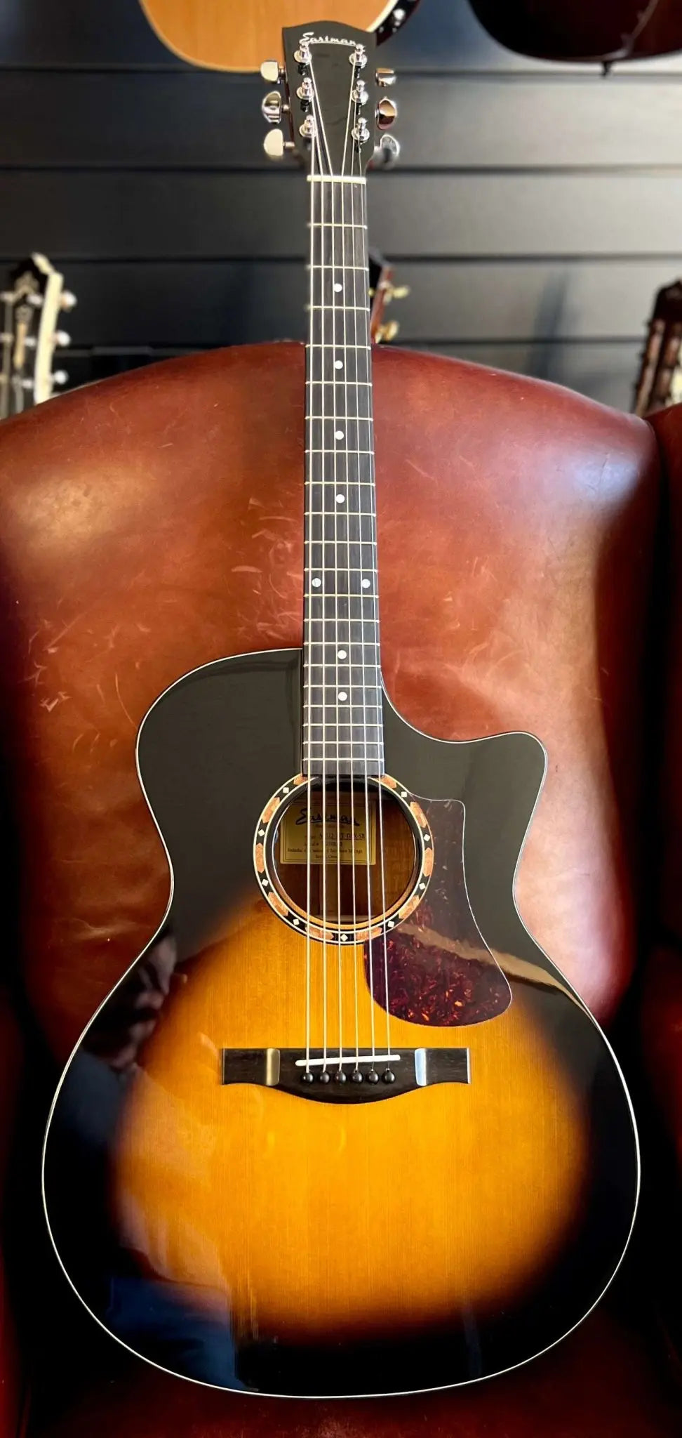 Eastman AC122 - 2CE - DLX - SB (Price inc. Custom Pro Setup Package) - Richards Guitars Of Stratford Upon Avon