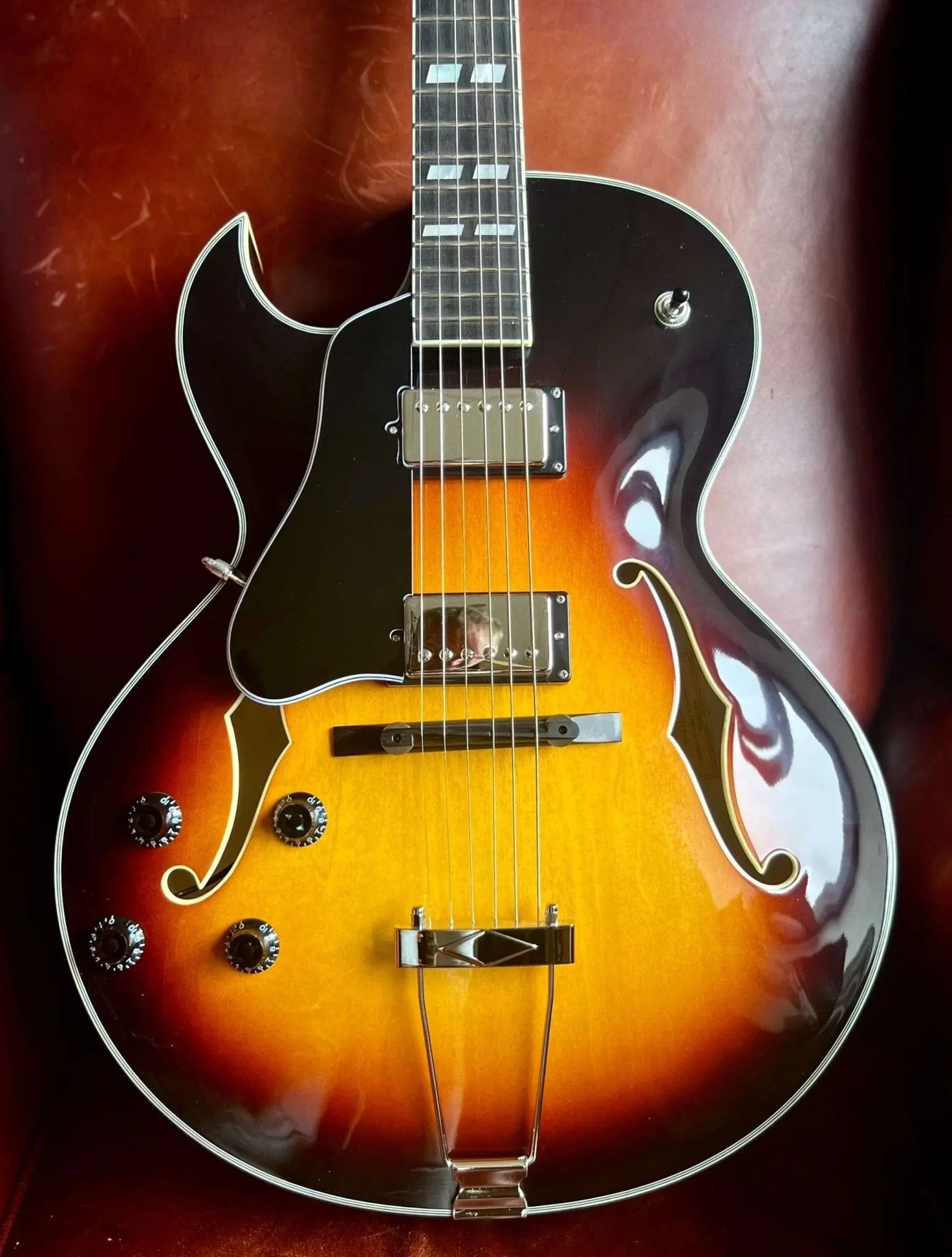 Eastman AR372LCE - SB Left Handed Archtop Guitar (Price inc. Custom Pro Setup Package) - Richards Guitars Of Stratford Upon Avon