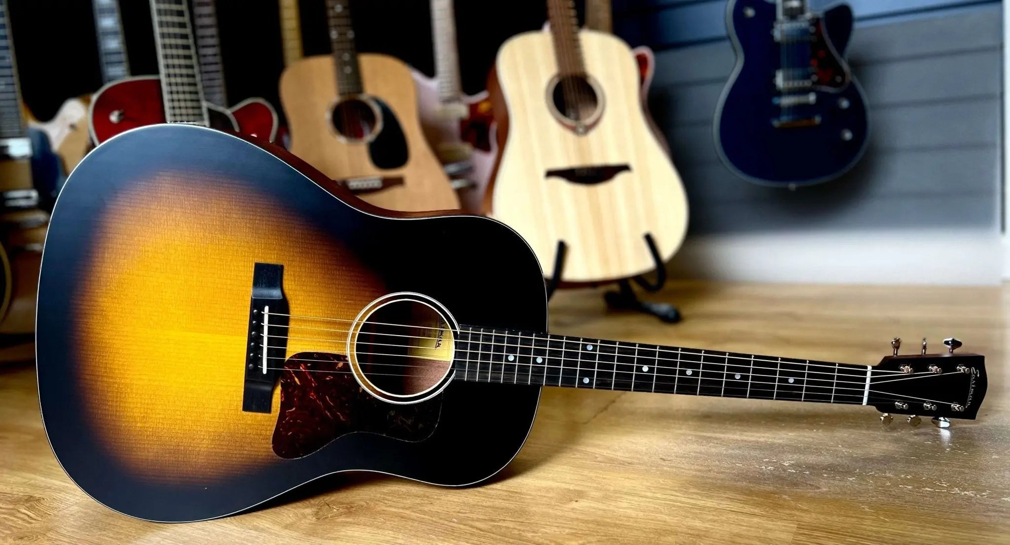 Eastman E1SS - SB, Sunburst, Acoustic Guitar (Price inc. Custom Pro Setup Package) - Richards Guitars Of Stratford Upon Avon
