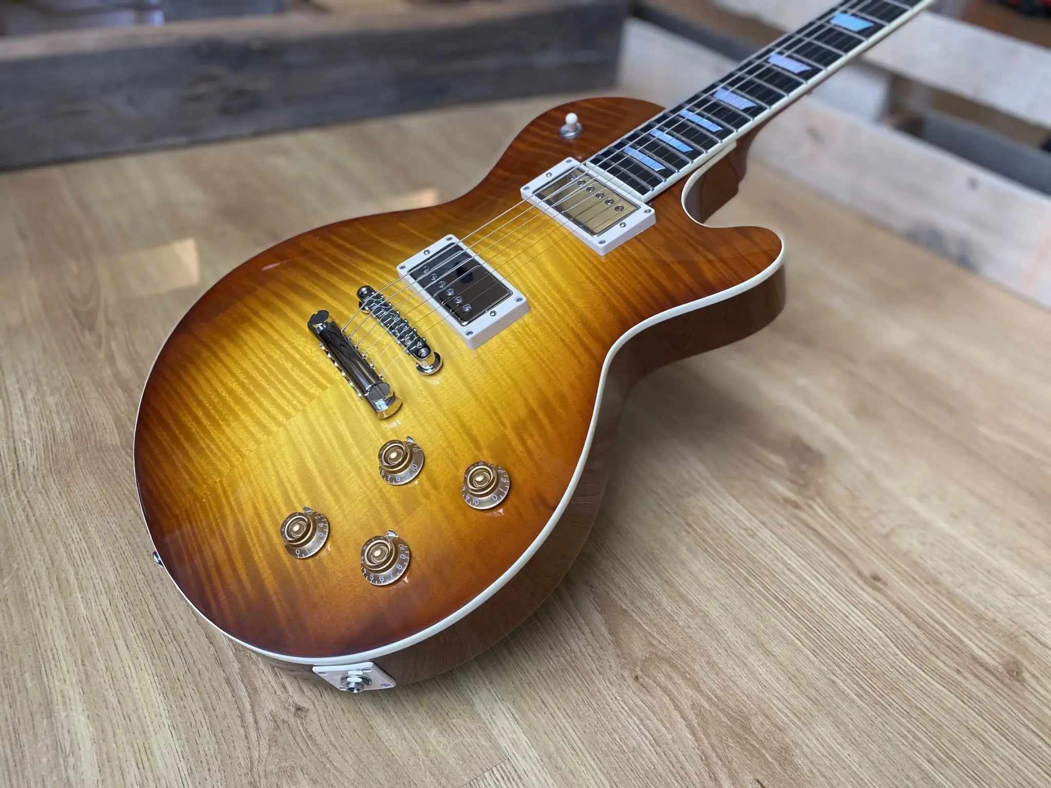 Eastman SB59 GB (Goldburst) (Price inc. Custom Pro Setup Package) - Richards Guitars Of Stratford Upon Avon