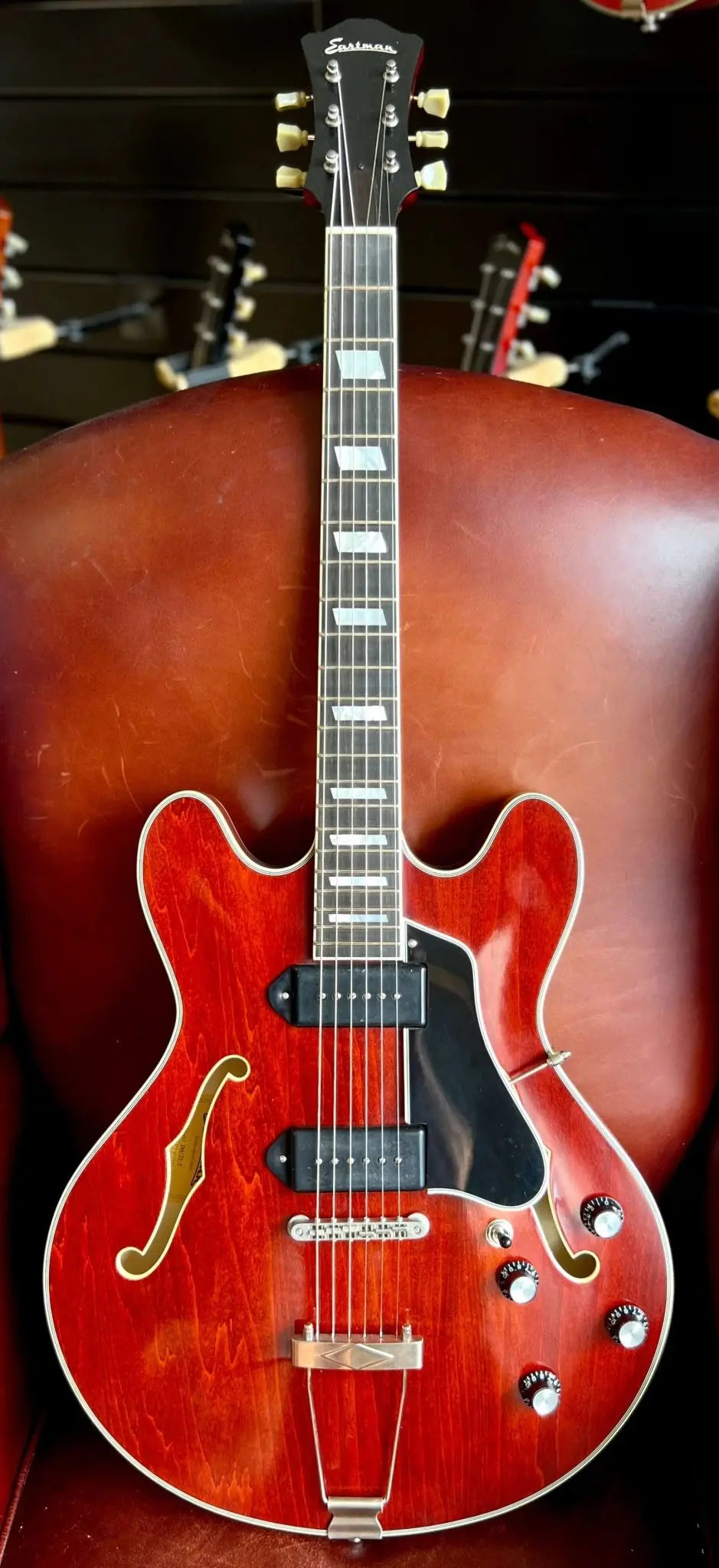 Eastman T64/v - T - RD (Red) (Price inc. Custom Pro Setup Package) - Richards Guitars Of Stratford Upon Avon