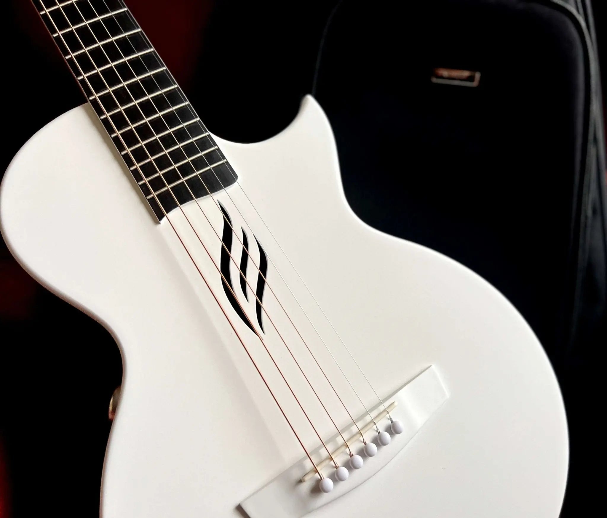 Enya Nova GO SP1 - WH White Nova Go Carbo fibre electro guitar with Bluetooth - Richards Guitars Of Stratford Upon Avon
