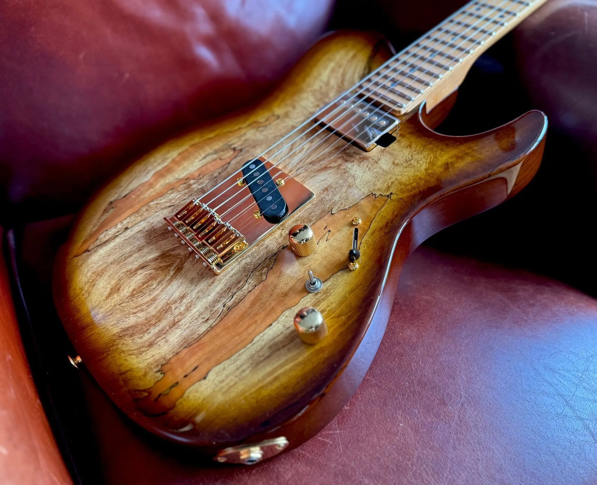 FGN Guitars Expert Iliad HCB Hojicha Burst - Richards Guitars Of Stratford Upon Avon