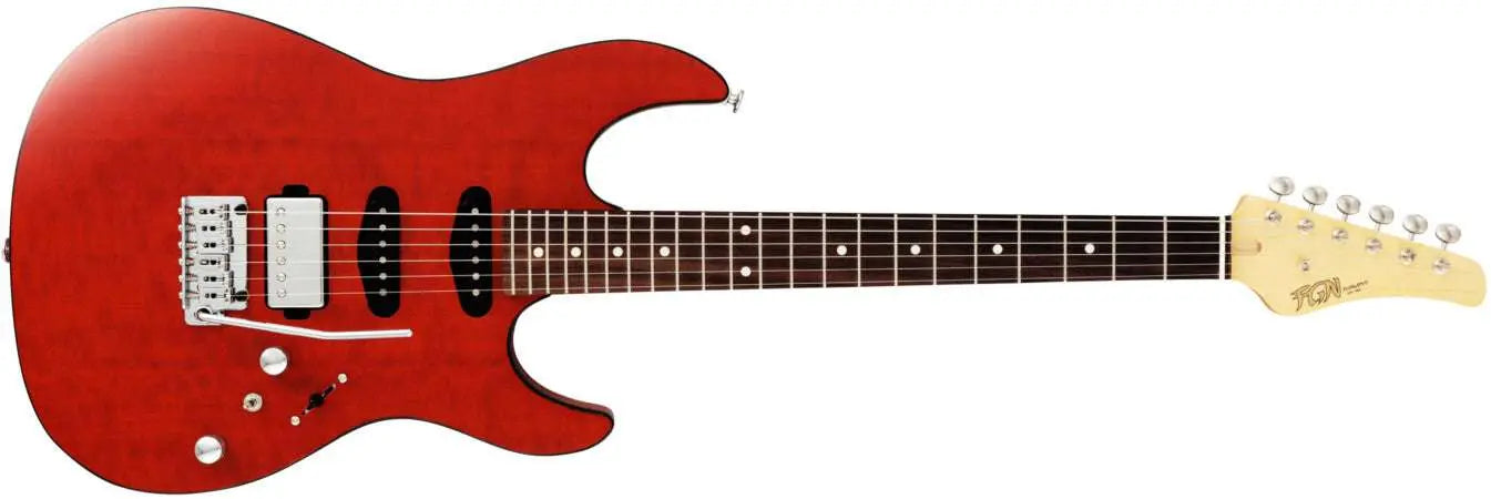 FGN Guitars J Std Odyssey MOF Mandarin Orange Flat - Richards Guitars Of Stratford Upon Avon