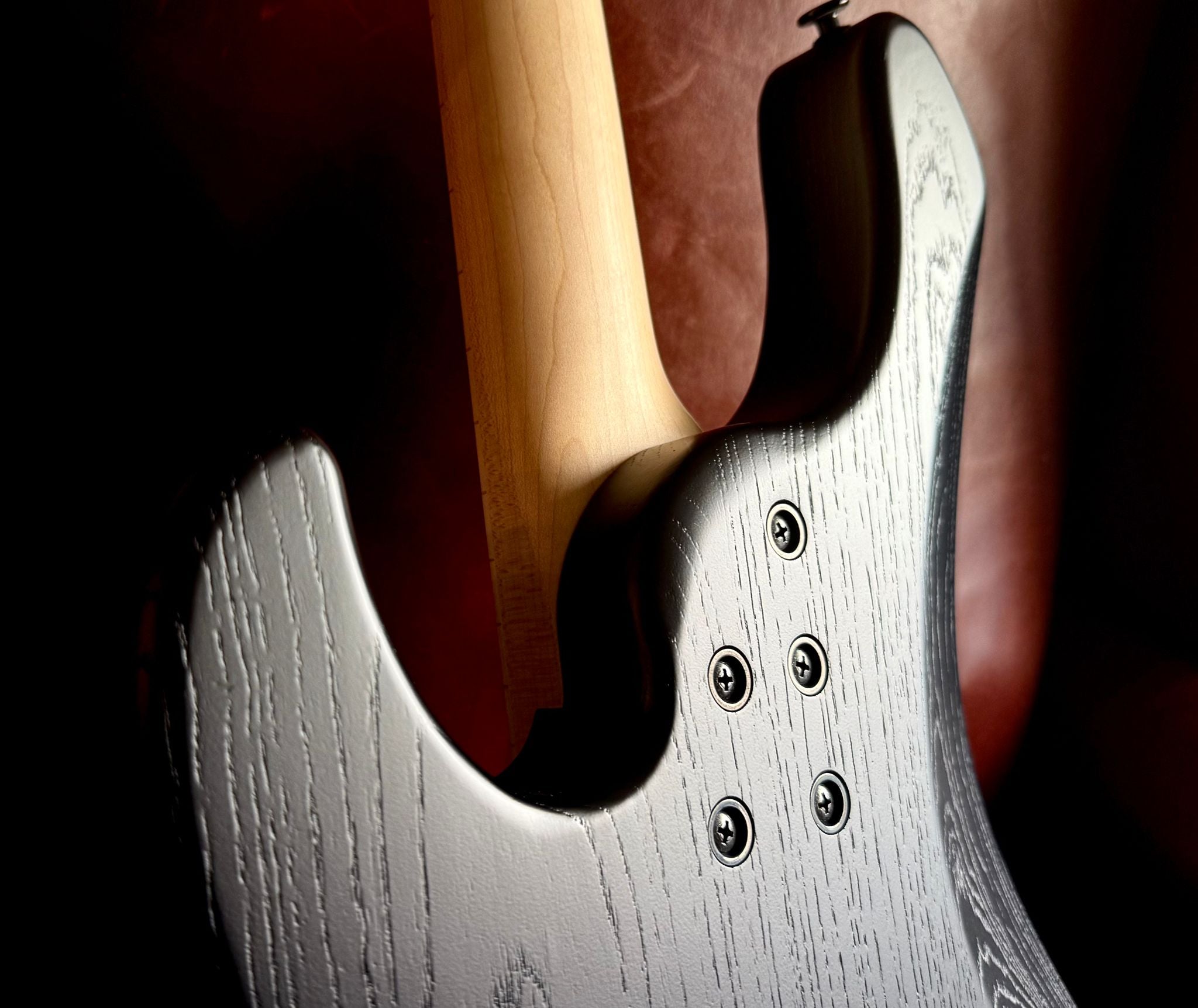 FGN J Standard Mighty Jazz JMJ2ASHDEM Open Pore Black With Gig Bag - Richards Guitars Of Stratford Upon Avon