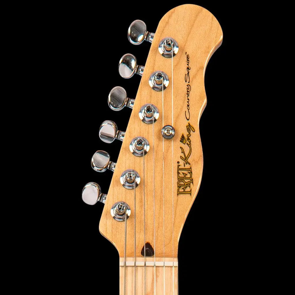 FRET KING COUNTRY SQUIRE CLASSIC TONEMASTER - GLOSS BLACK (Includes Our £85 Pro Setup Free) - Richards Guitars Of Stratford Upon Avon