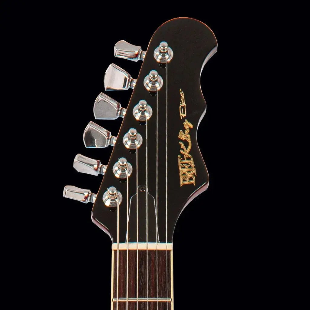 FRET KING ELISE CUSTOM WITH VIBRATO - CHERRY RED (Includes Our £85 Pro Setup Free) - Richards Guitars Of Stratford Upon Avon