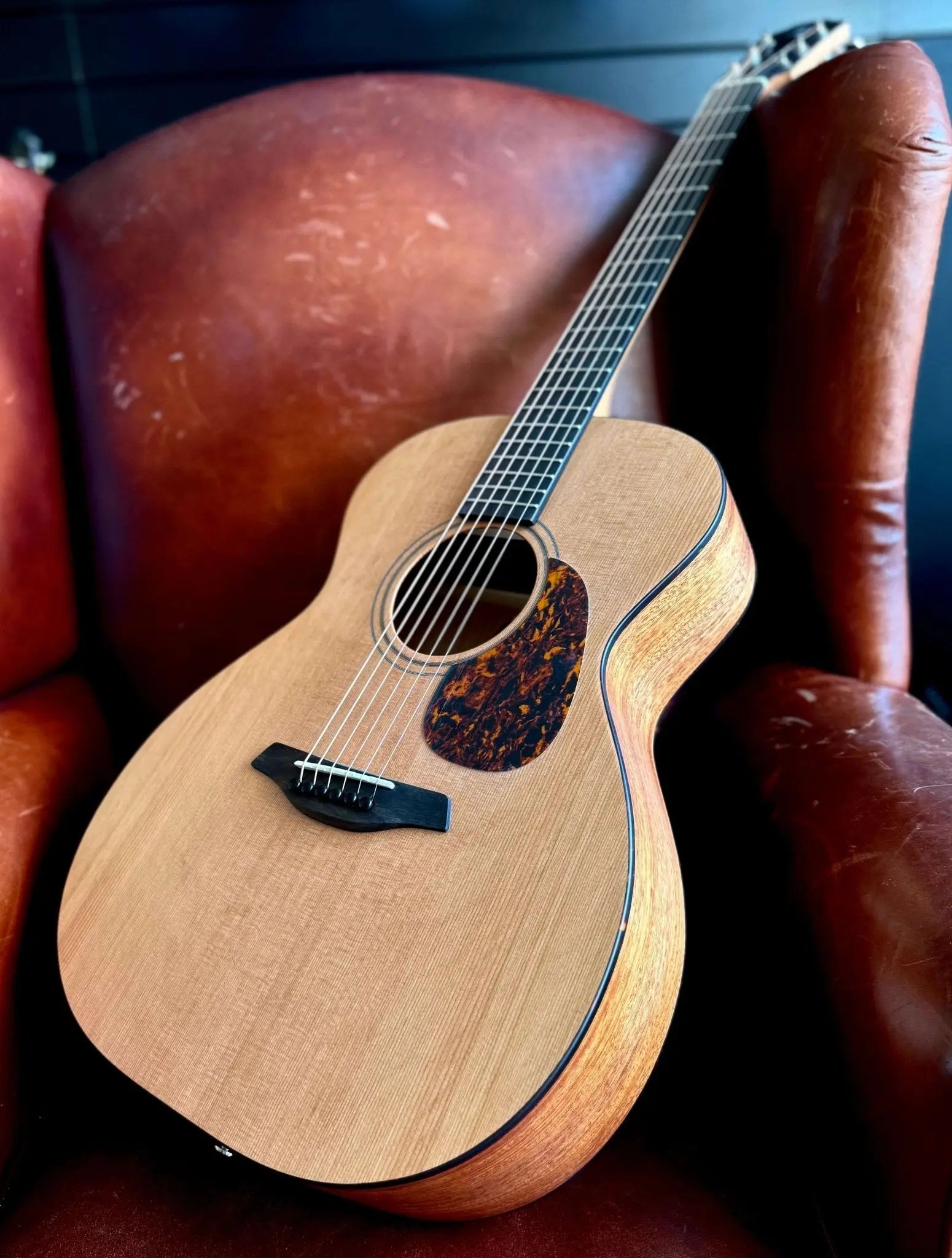 Furch Blue OM CM (OM Body / Cedar / Mahogany) Acoustic Guitar (2025 CNR Active Upgrade Model) - Richards Guitars Of Stratford Upon Avon