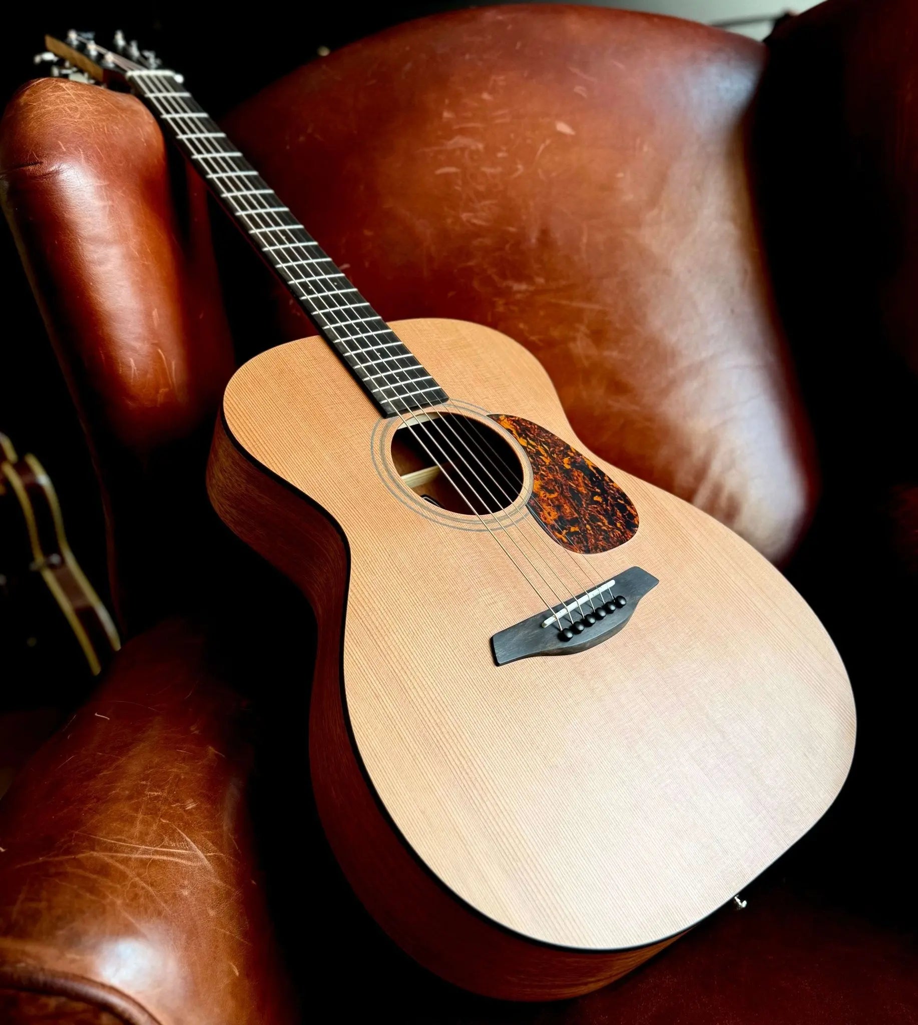 Furch Blue OM CM (OM Body / Cedar / Mahogany) Acoustic Guitar (2025 CNR Active Upgrade Model) - Richards Guitars Of Stratford Upon Avon