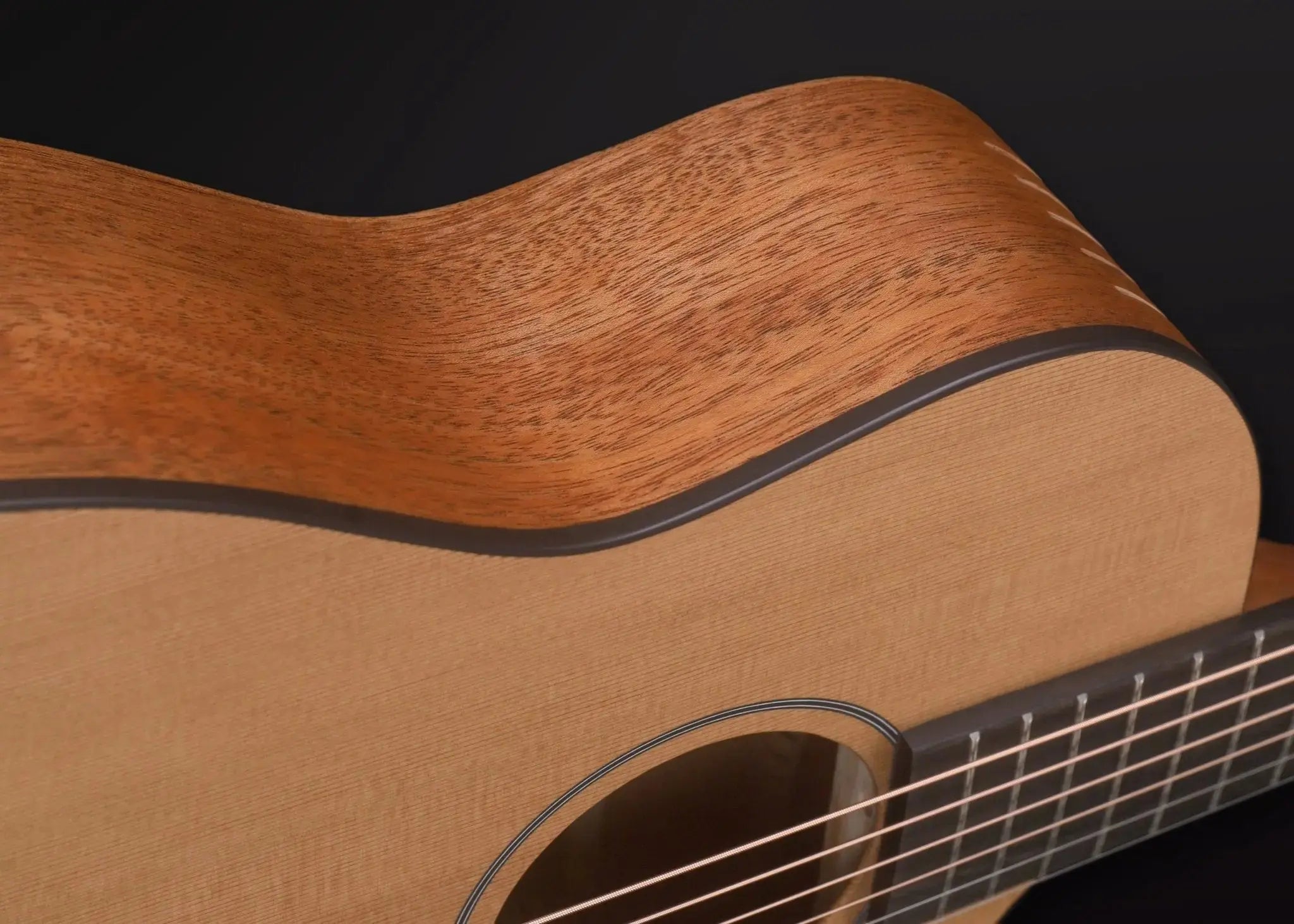 Furch Pioneer CM: Western red cedar top with African mahogany back and sides (Furch Mini / Travel Guitar) (2025 CNR Active Upgrade Model) - Richards Guitars Of Stratford Upon Avon