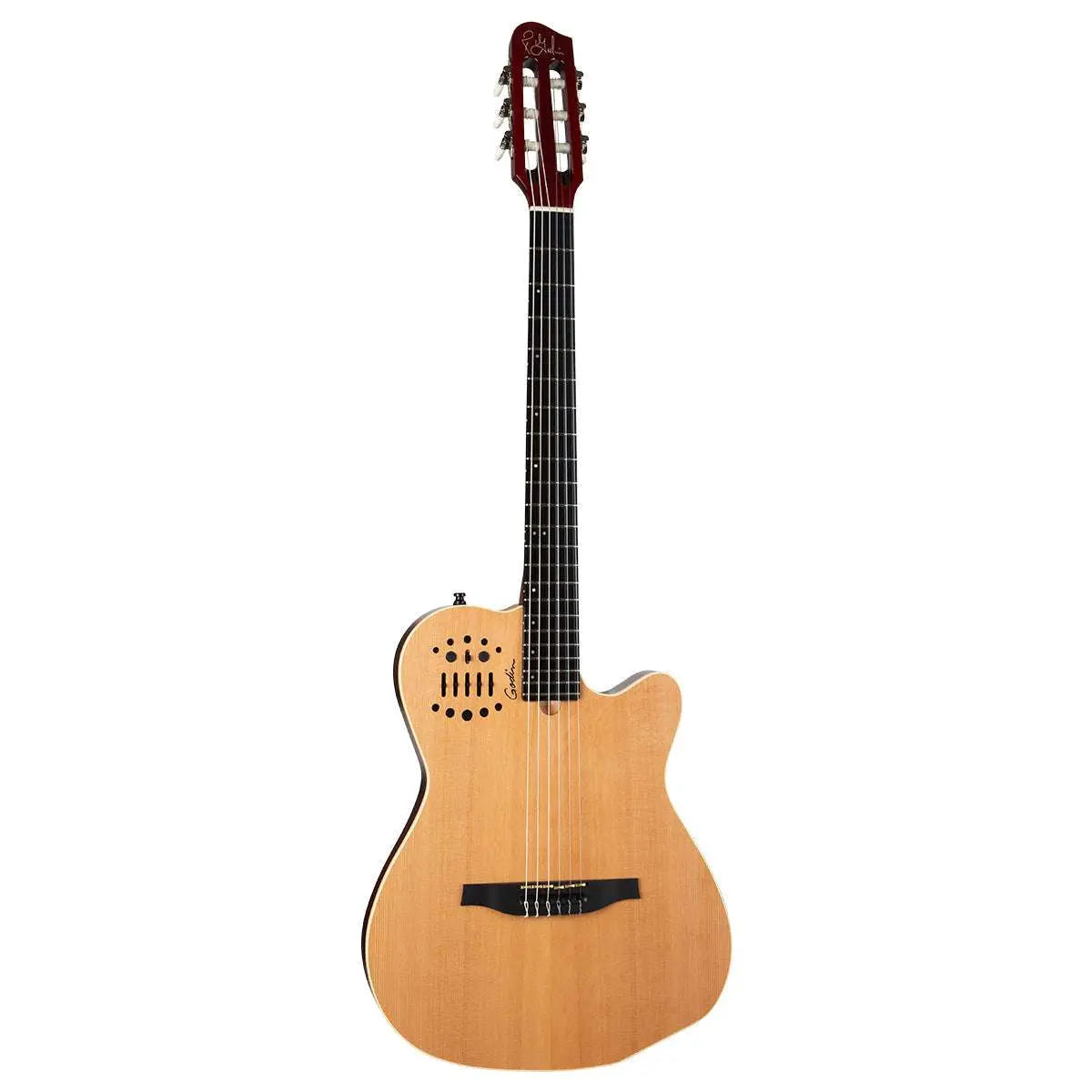 Godin ACS Slim Nylon 2 Voice Guitar ~ Cedar Natural - Richards Guitars Of Stratford Upon Avon