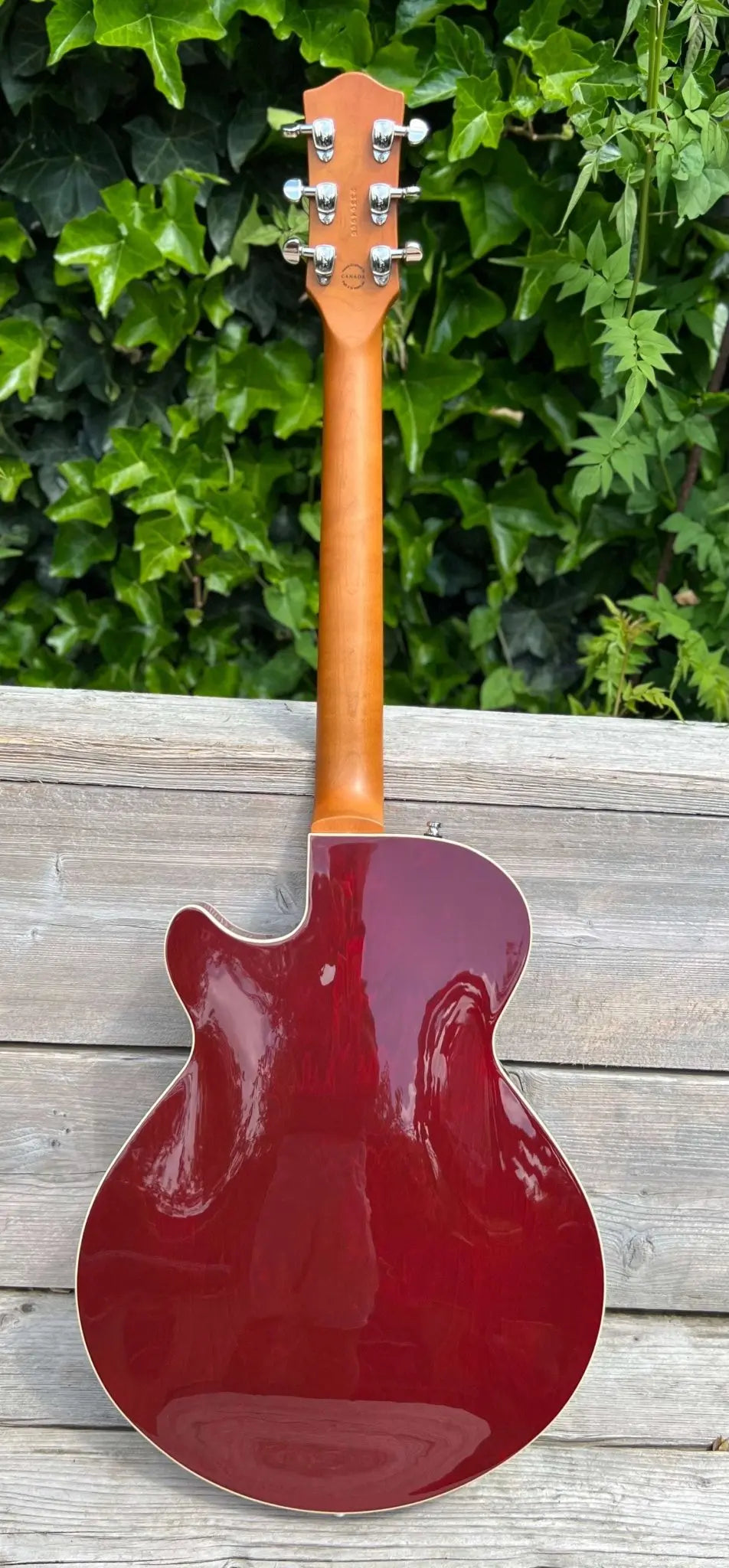 Godin Montreal Premiere Pro Semi - Acoustic Guitar ~ Aztek Red - Richards Guitars Of Stratford Upon Avon