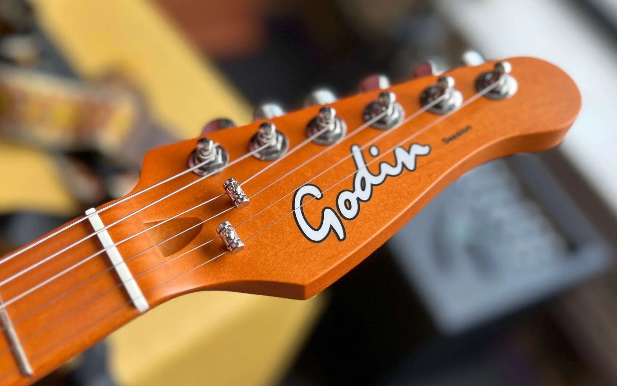 Godin Session HT Electric Guitar ~ Aztek Red MN - Richards Guitars Of Stratford Upon Avon