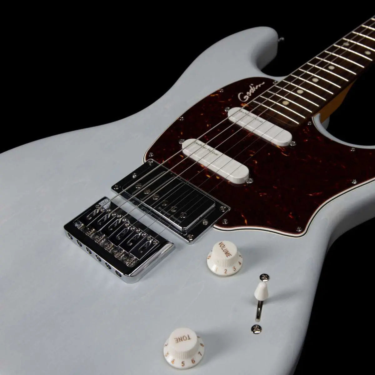 Godin Session RHT Pro Electric Guitar ~ Carbon White - Richards Guitars Of Stratford Upon Avon
