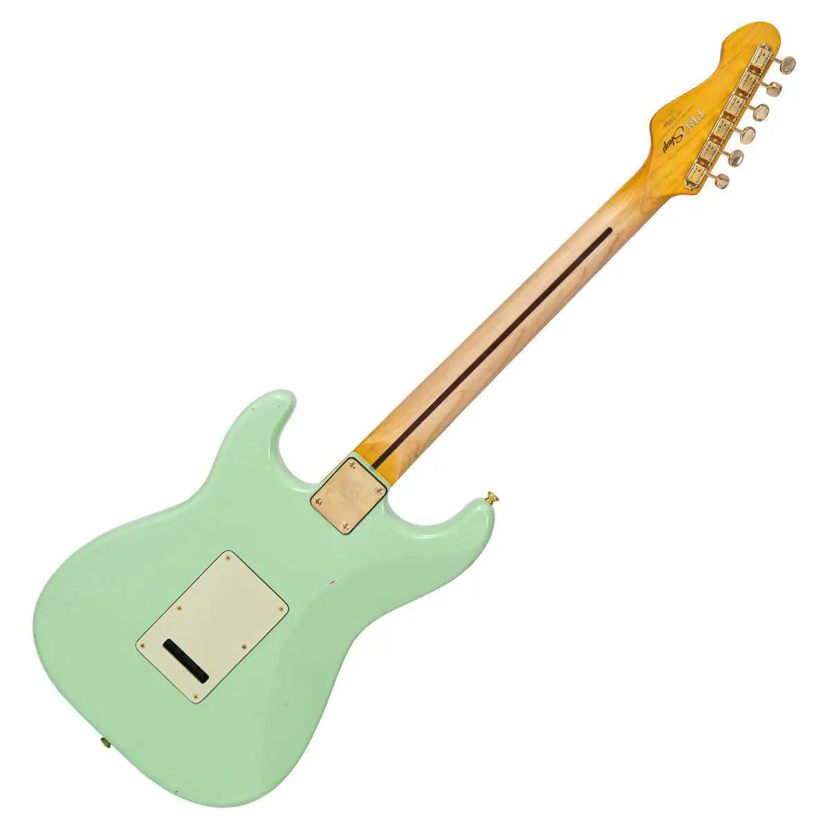 IN BUILD: - Vintage V6 ProShop Custom Build ~ Light Distressing Surf Green - Richards Guitars Of Stratford Upon Avon