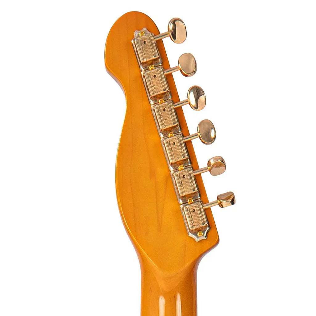 Joe Doe 'Gambler' Electric Guitar by Vintage ~ Roulette Wheel Black with Case - Richards Guitars Of Stratford Upon Avon