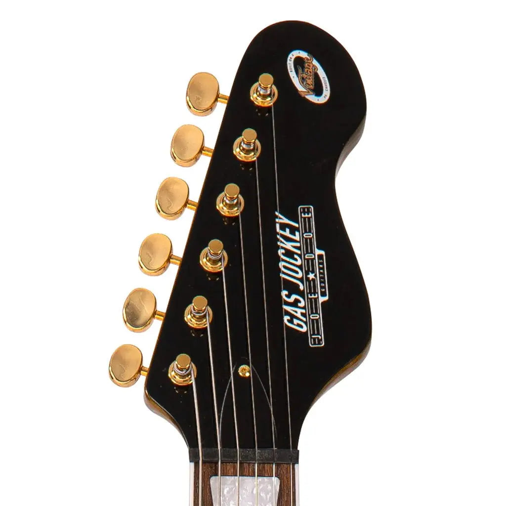 Joe Doe 'Gas Jockey' Electric Guitar by Vintage ~ Sparkling Gold Sand with Case - Richards Guitars Of Stratford Upon Avon