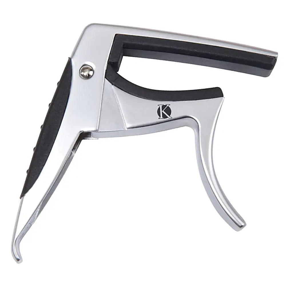 Kinsman Electric /Acoustic Curved Guitar Capo – Silver - Richards Guitars Of Stratford Upon Avon